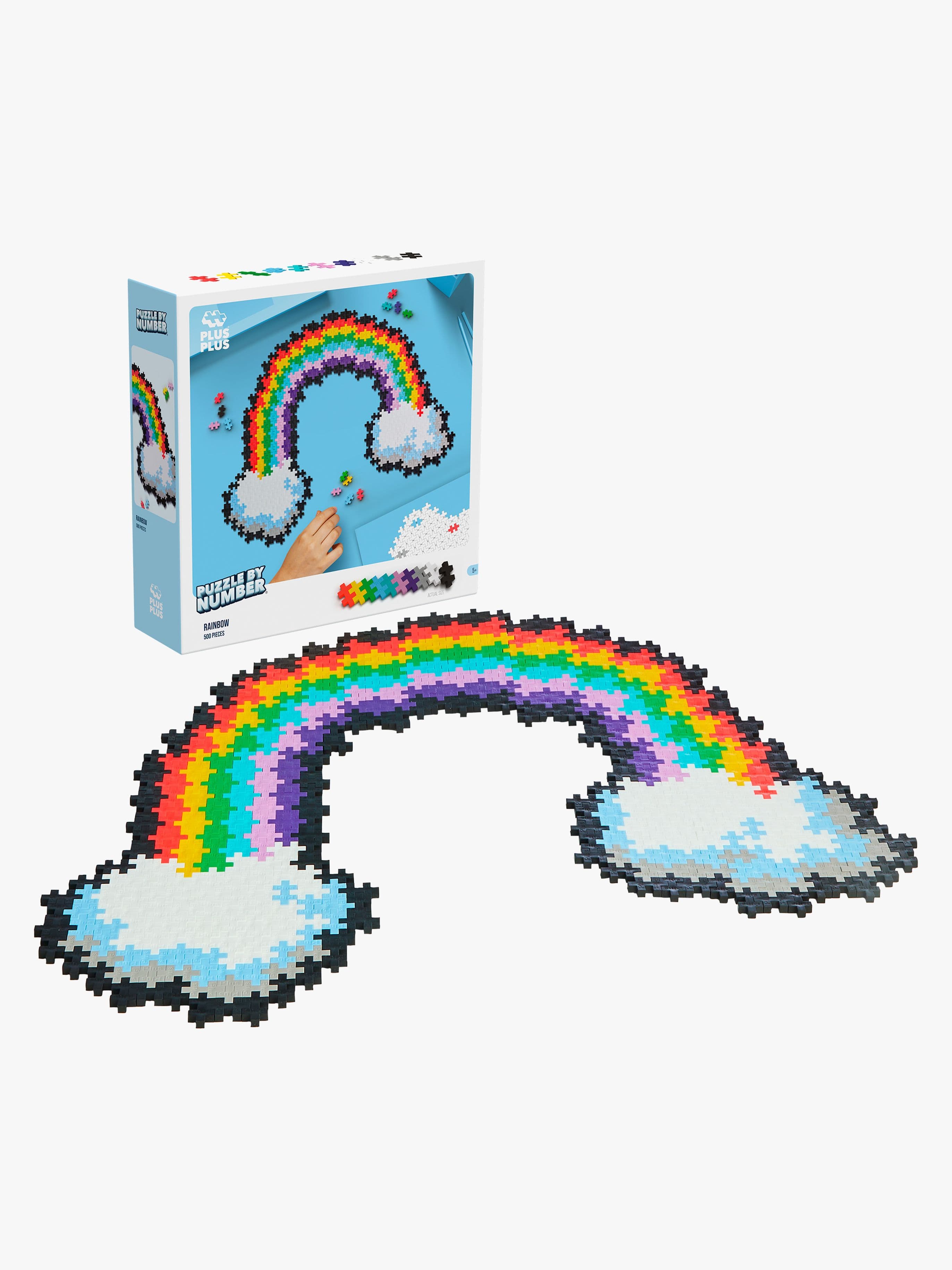 Plus-Plus Palapeli Sateenkaari ja Yksisarvinen 500 Osaa