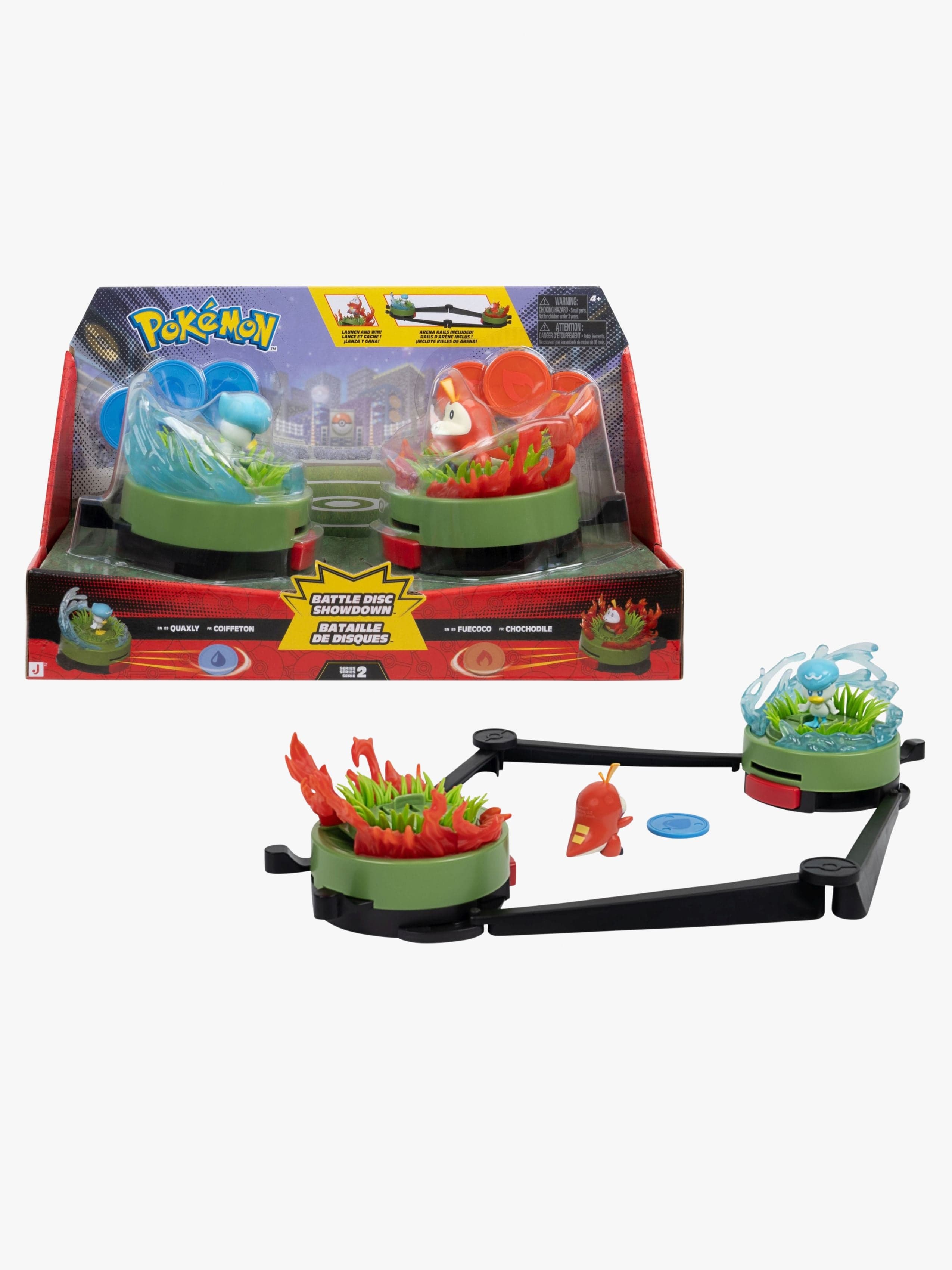 Pokémon Battle Disc Showdown Quaxly VS Fuecoco