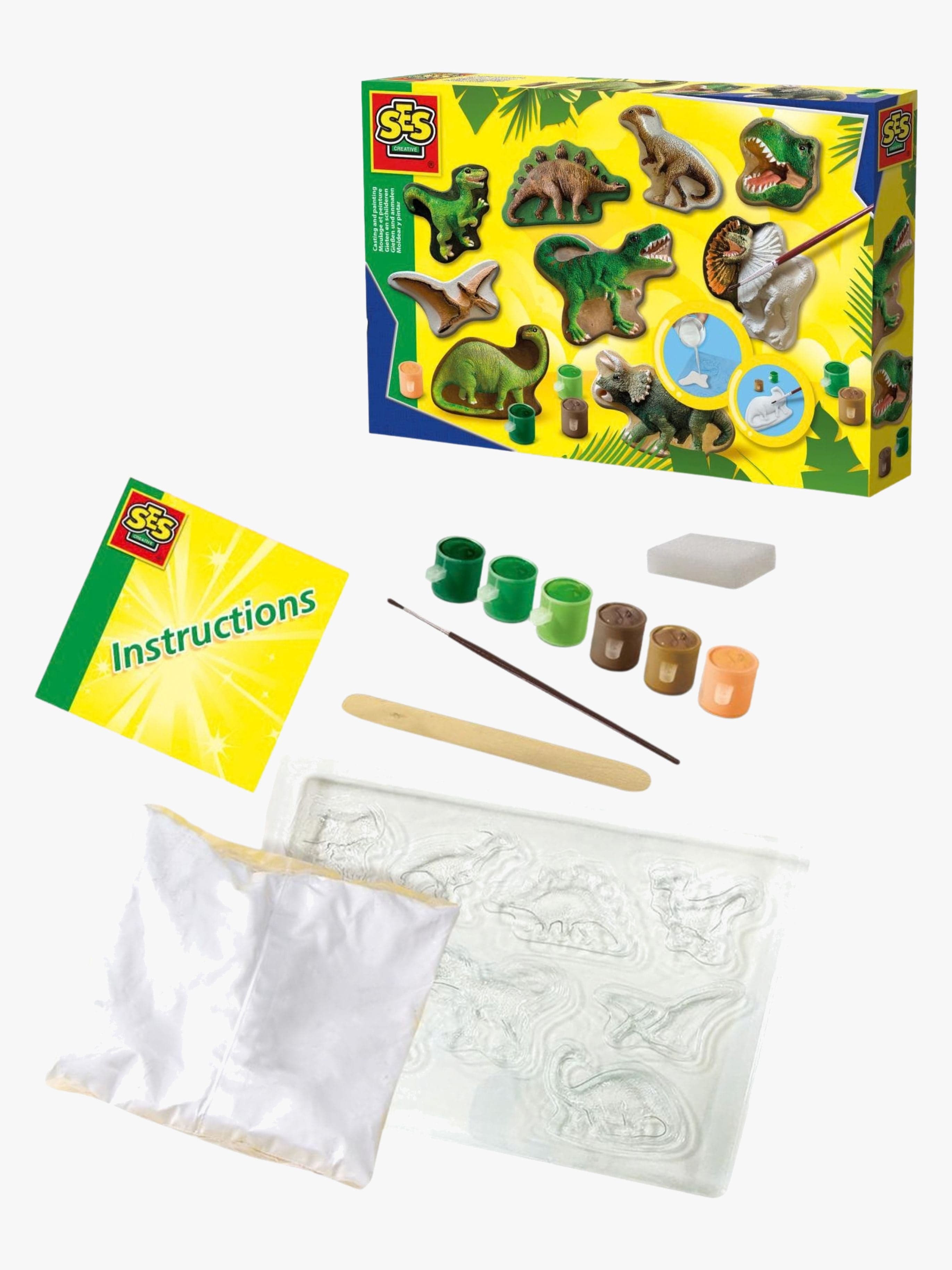 SES Creative Askartelusetti Kipsifiguurit Dinosaurukset
