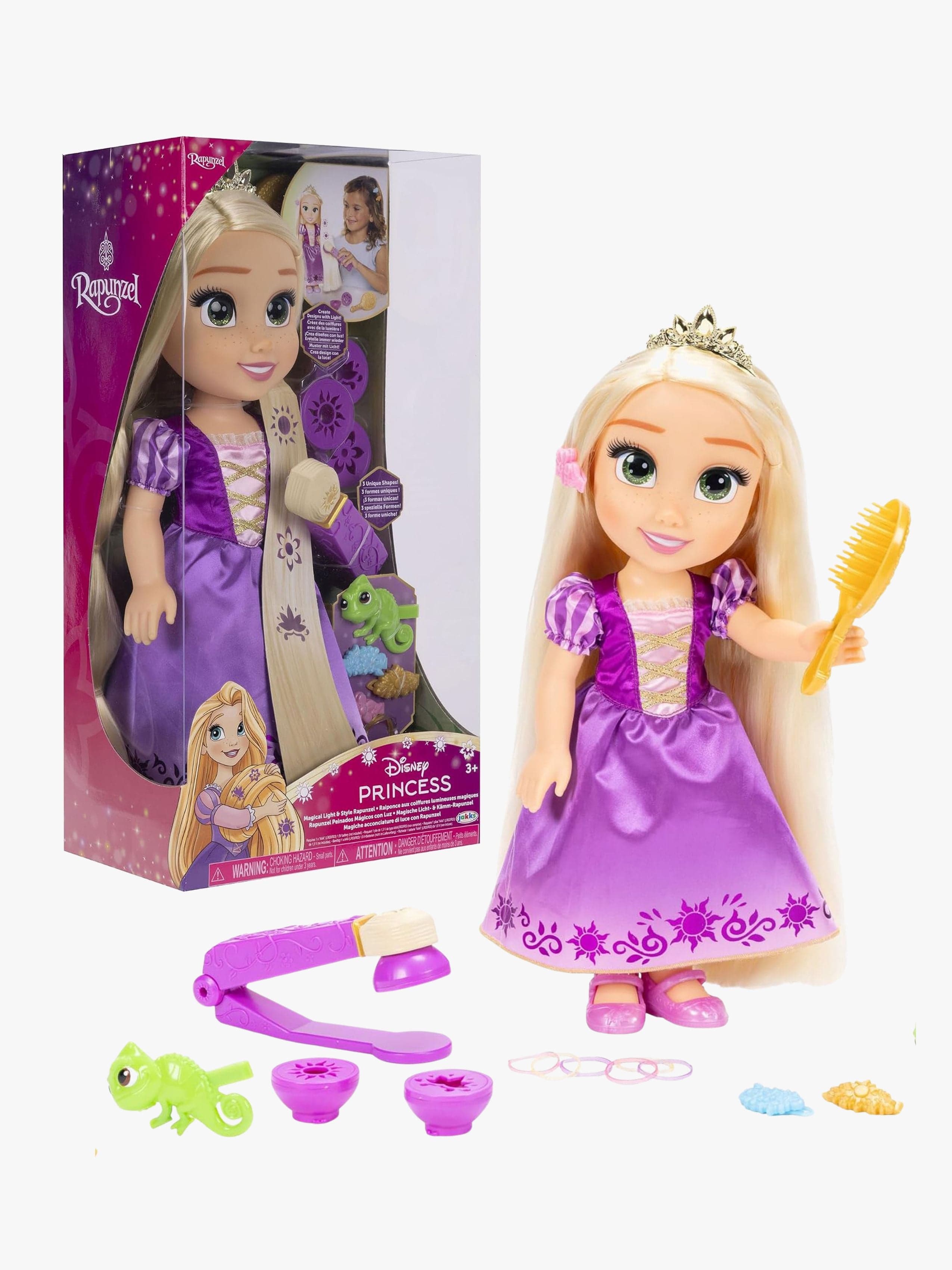 Disney Prinsessat Magical Light Up & Style Muotinukke Rapunzel 35 cm
