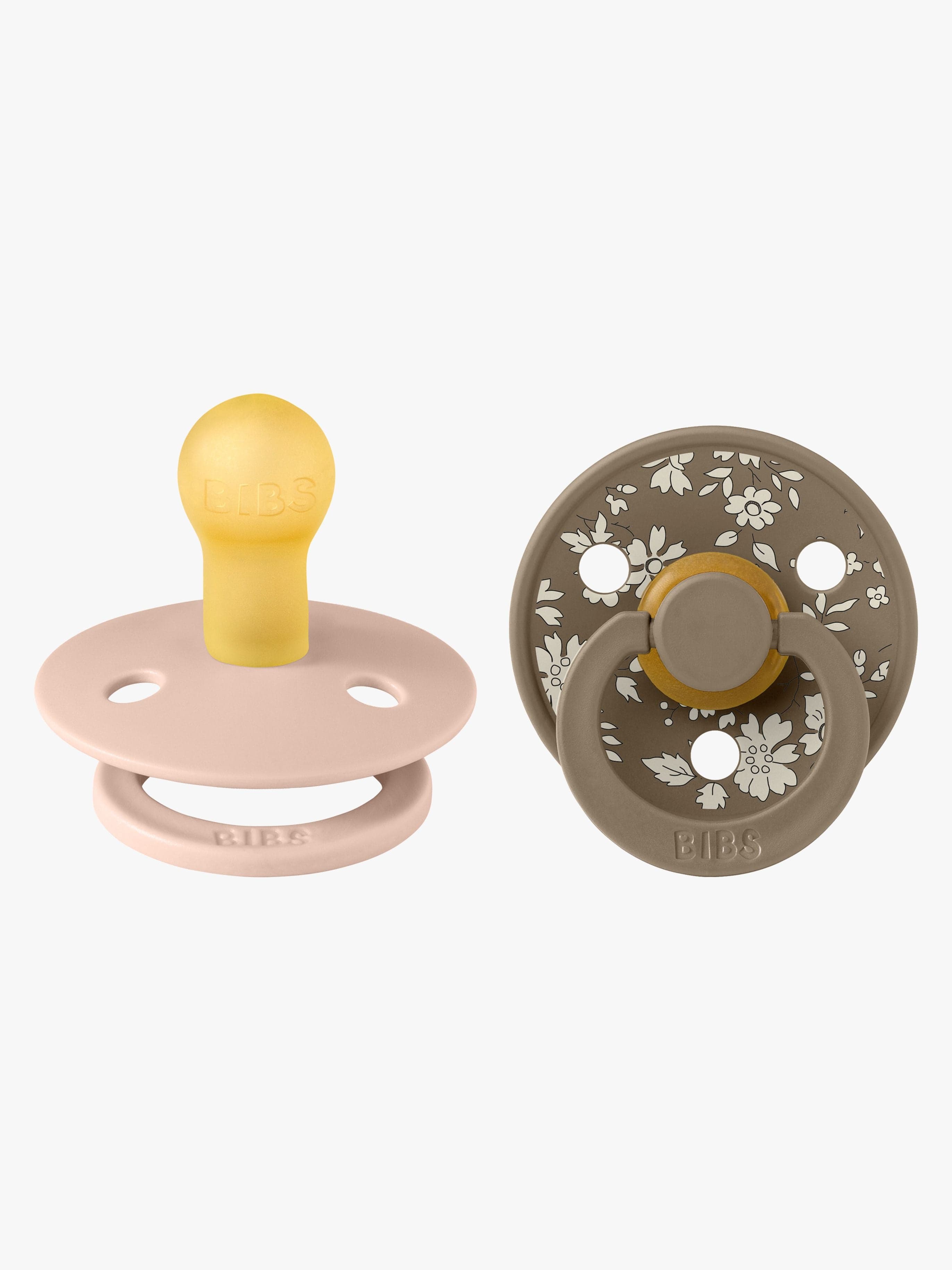 BIBS x Liberty Colour Tutti 2-Pack Lateksi Koko 1 Pyöreä, Capel/Blush Mix