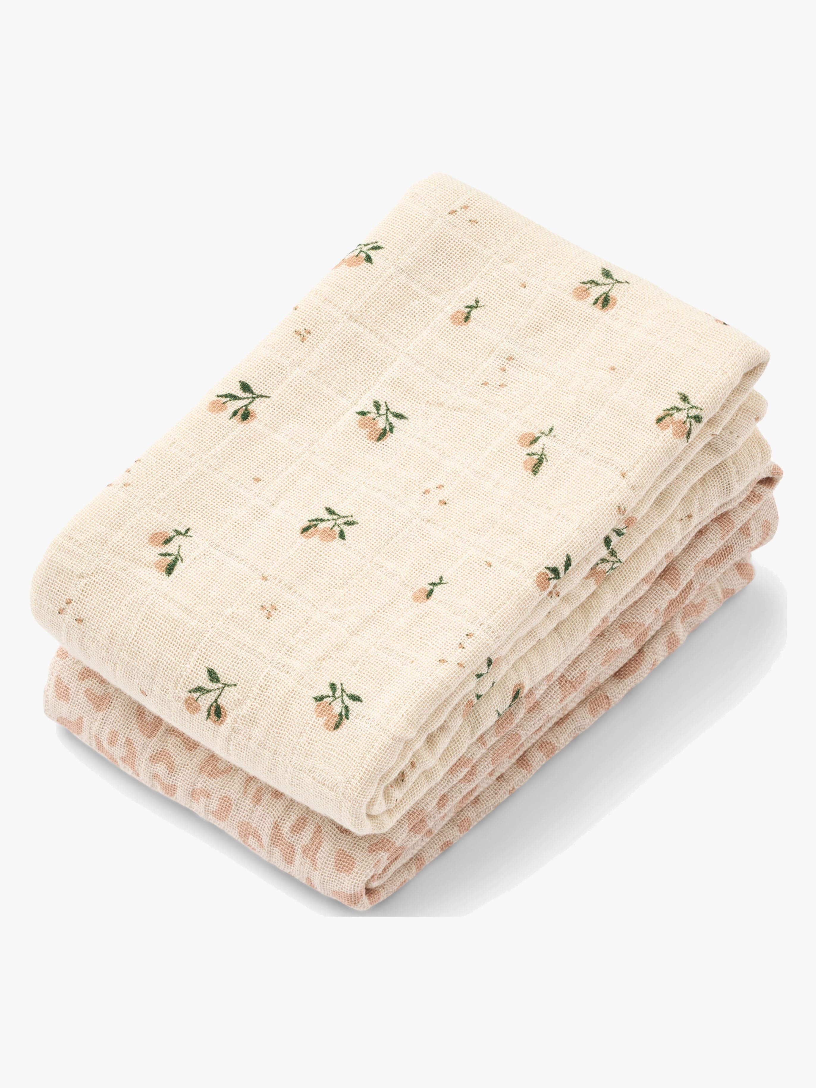 LIEWOOD Lewis Musliiniviltti 2-pack, Mini Leo/Mini Peach Mix
