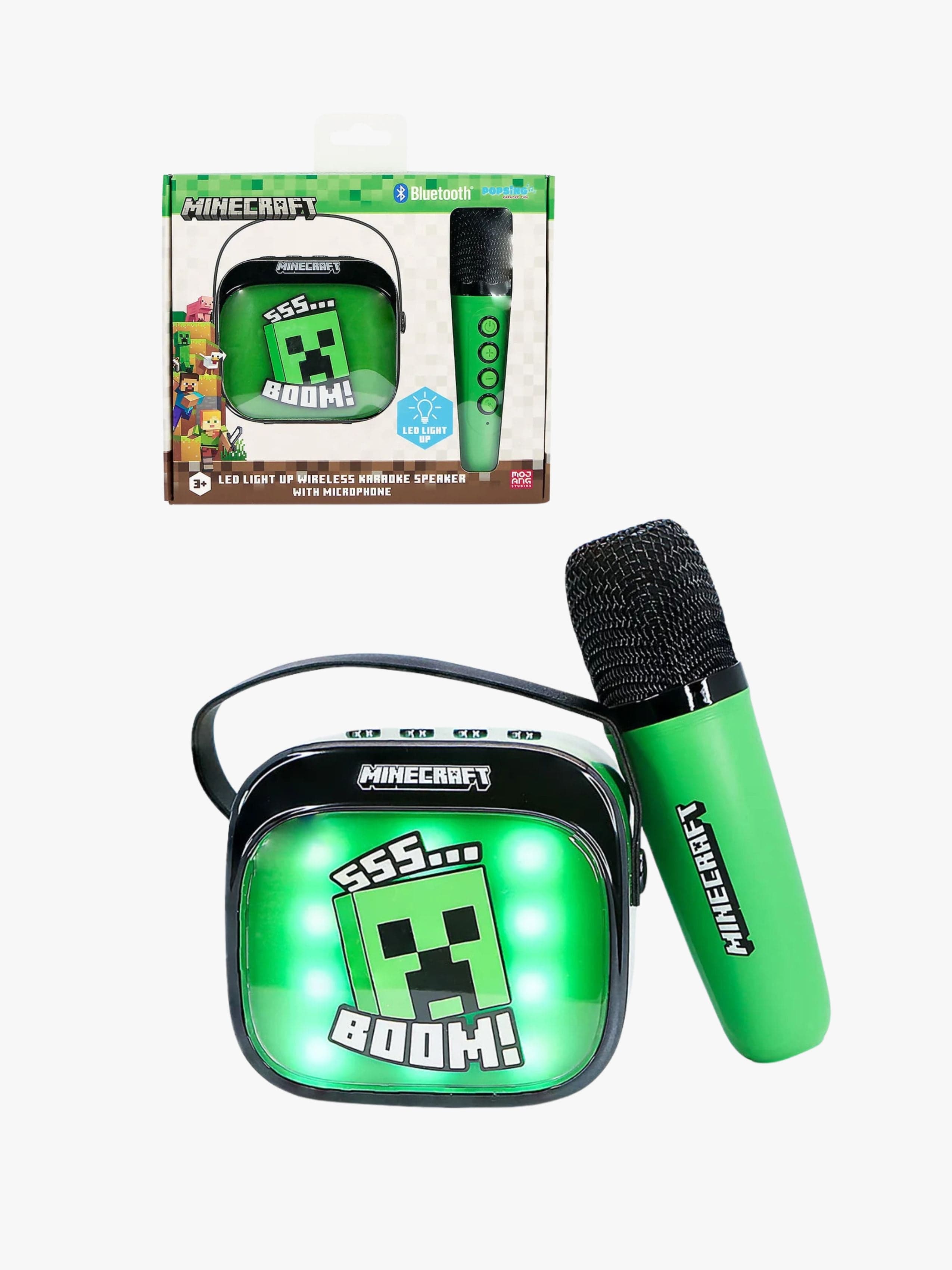 Minecraft Popsing Karaokelaite + LED-valo