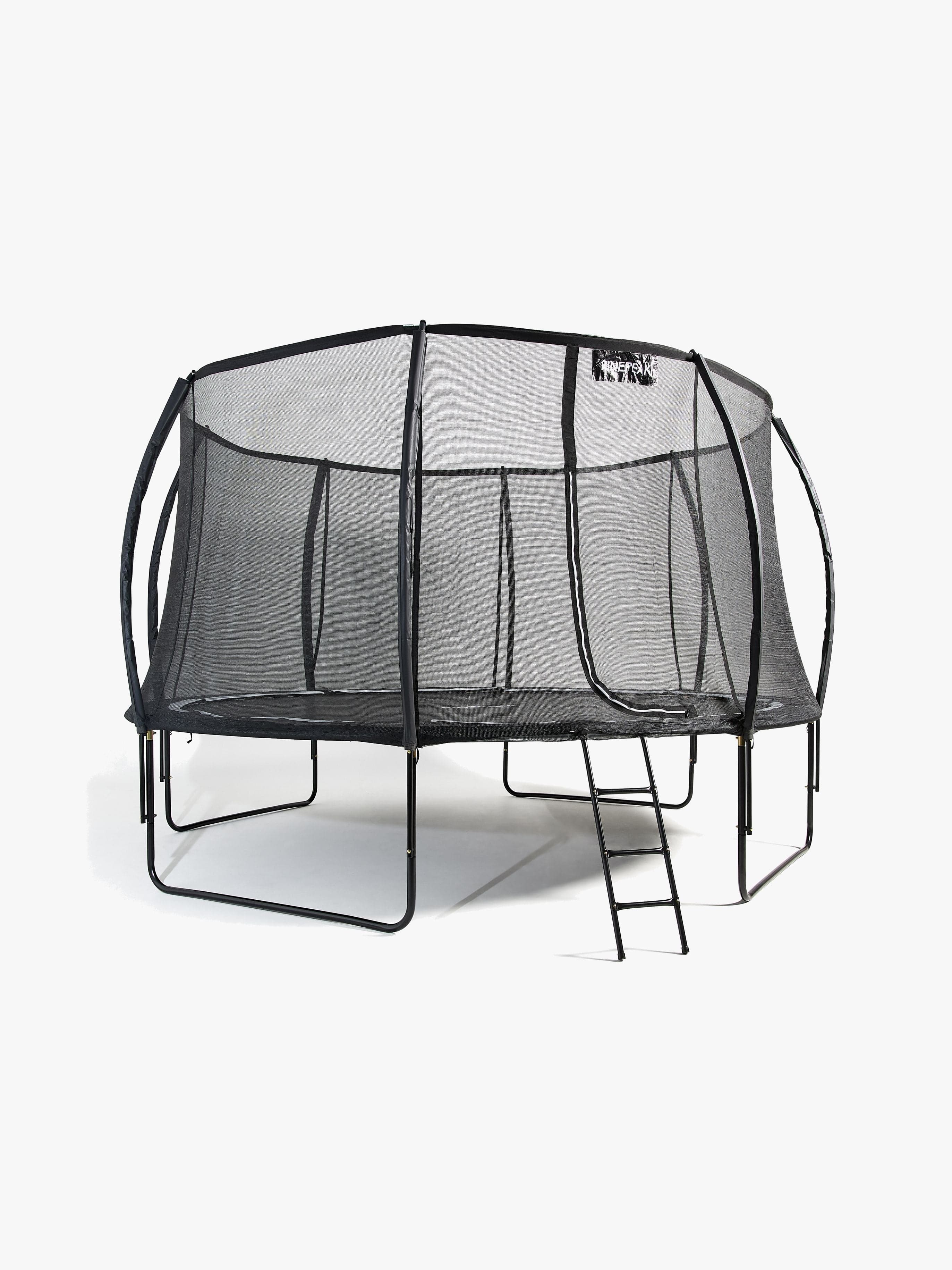 Pinepeak Lantern Trampoliini + Turvaverkko 427 cm, Musta