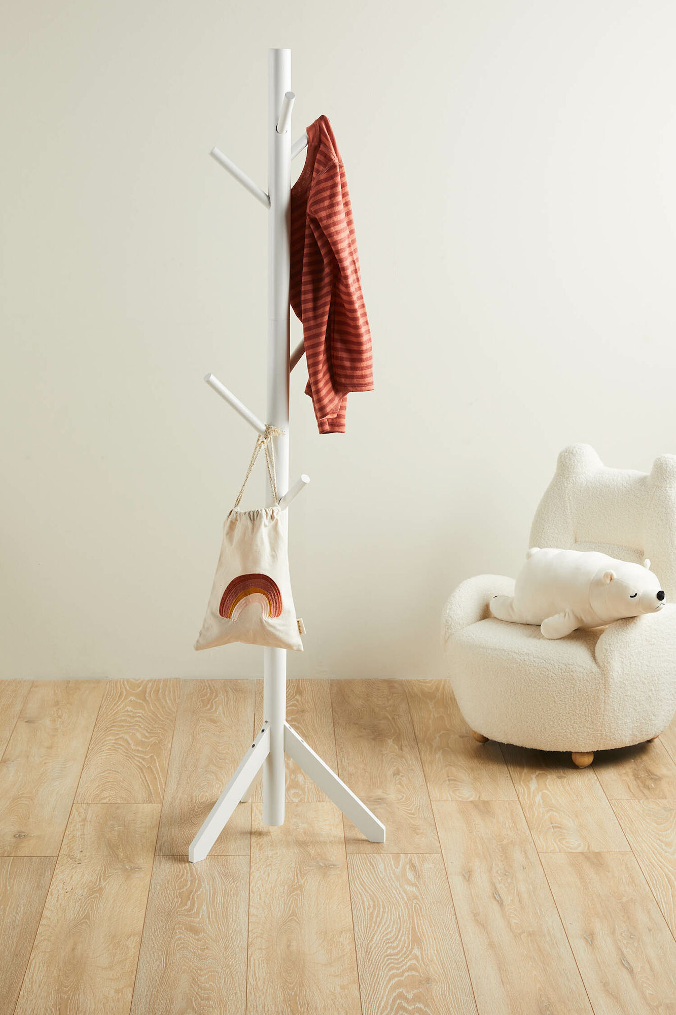 Alice & Fox Naulakko, Valkoinen/Puunvärinen