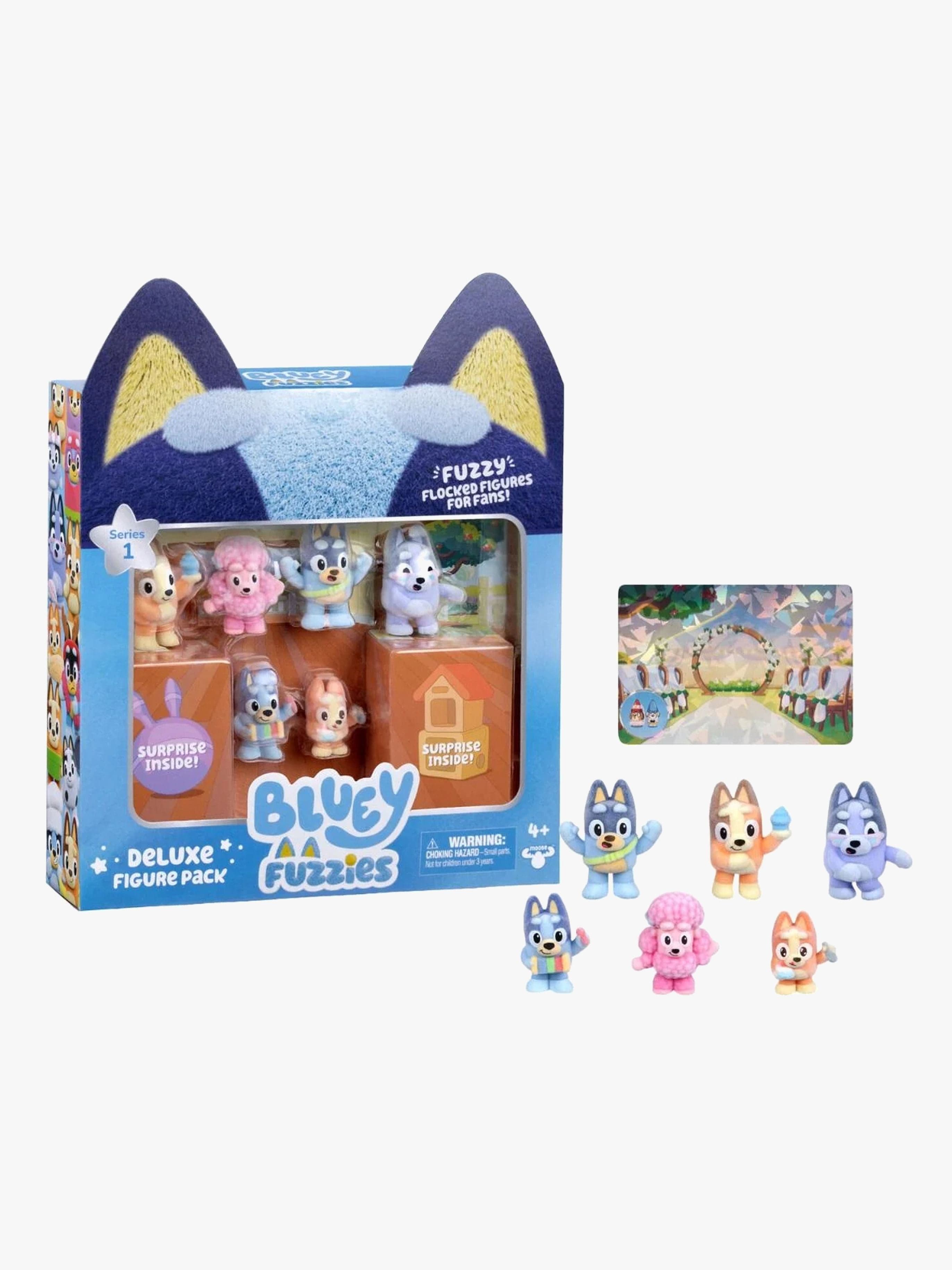 Bluey Fuzzies Hahmot Fanien Suosikit 8-pack