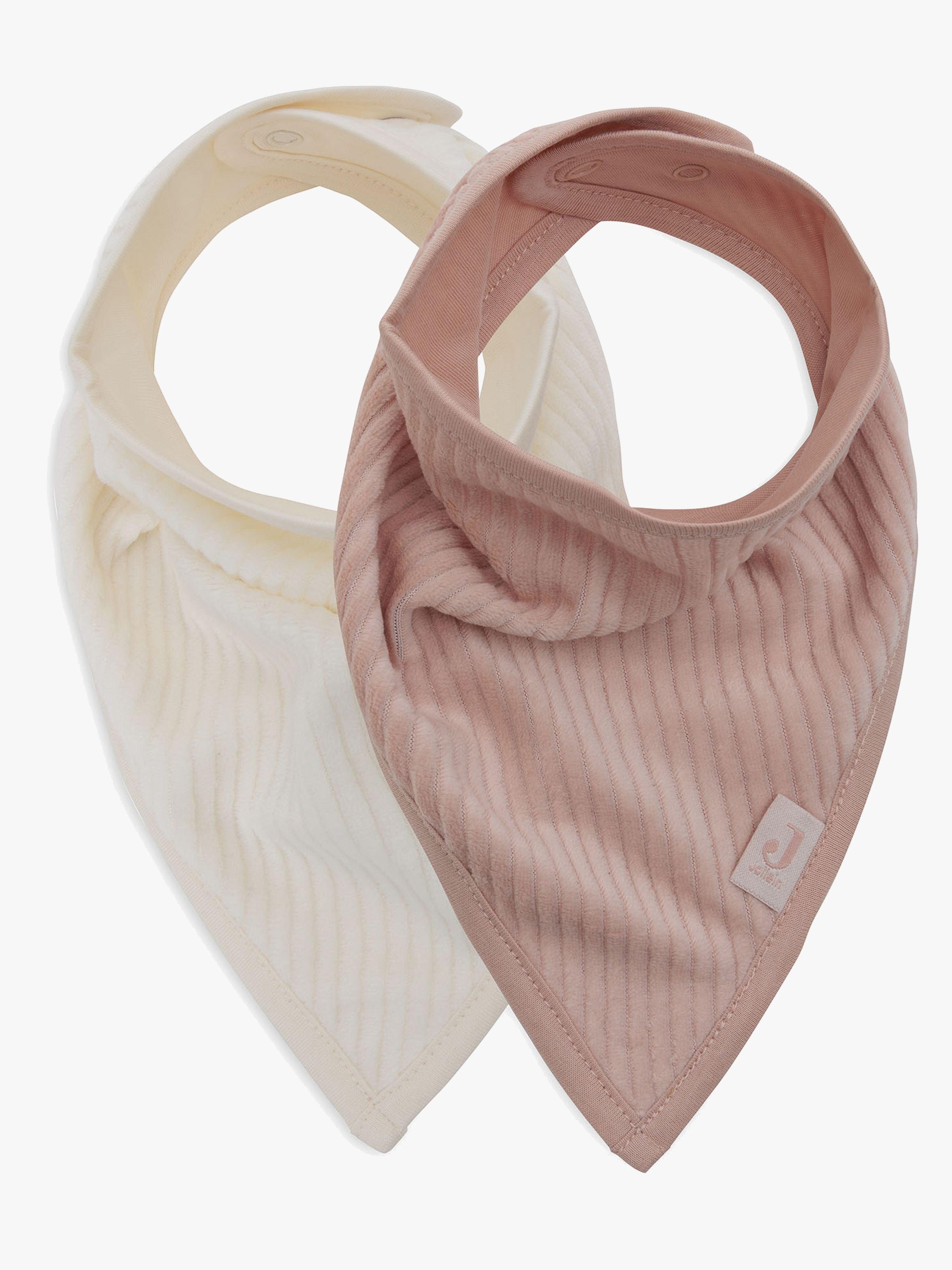 Jollein Velvet Rib Bandana Kuolalappu 2-pack, Wild Rose/Ivory