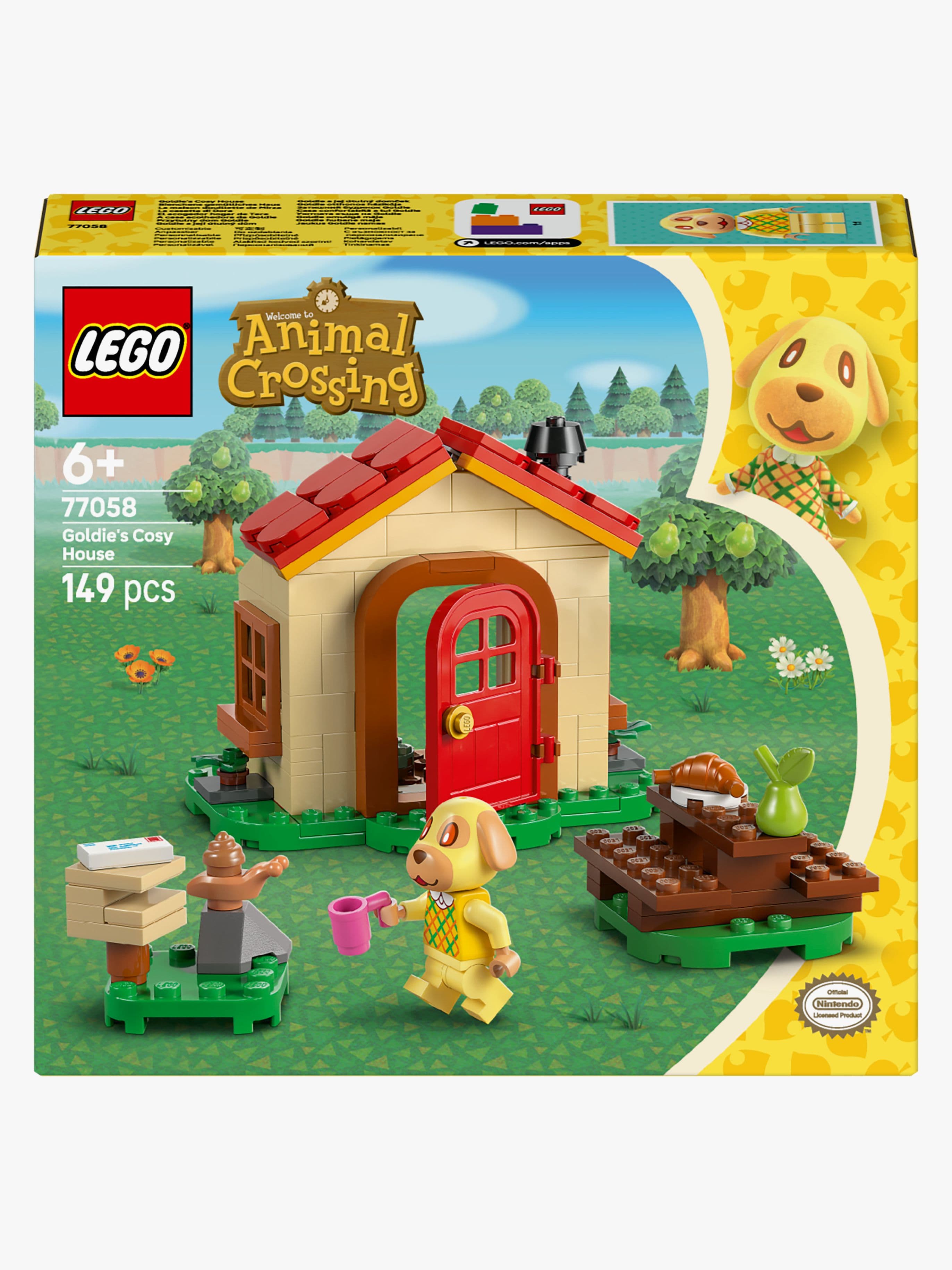 LEGO Animal Crossing 77058 Goldie kodikkaassa talossaan