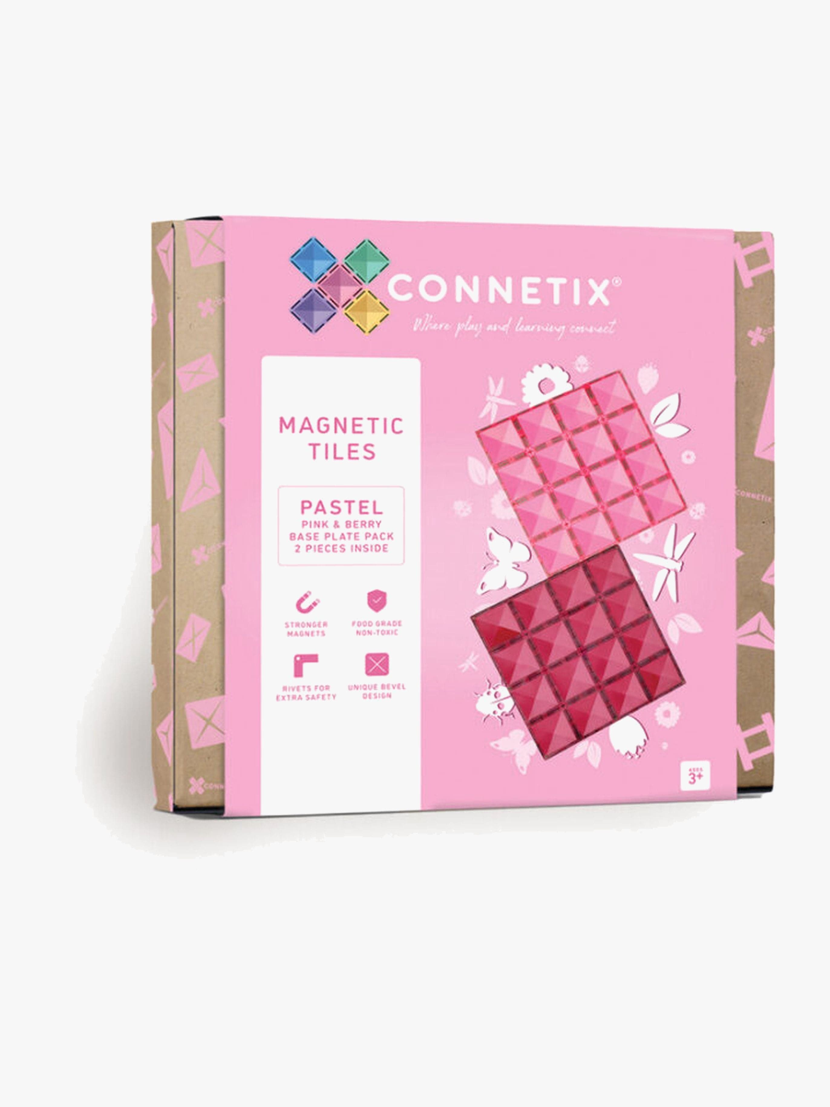 Connetix Magneettiset Rakennuspalikat Pastel Pink & Berry Base Plate 2 Osaa