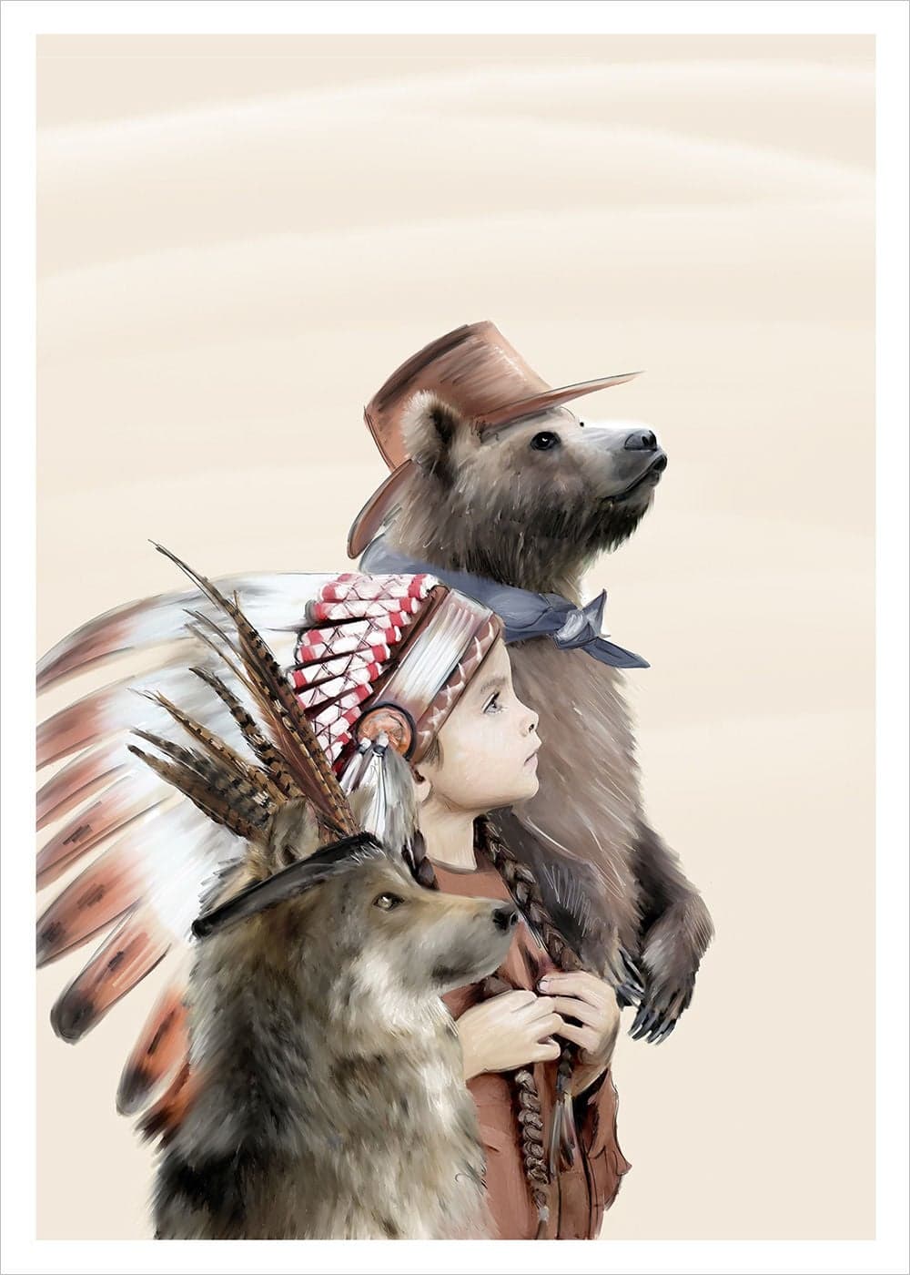 Linn Wold Juliste 50x70 Lille Headdress