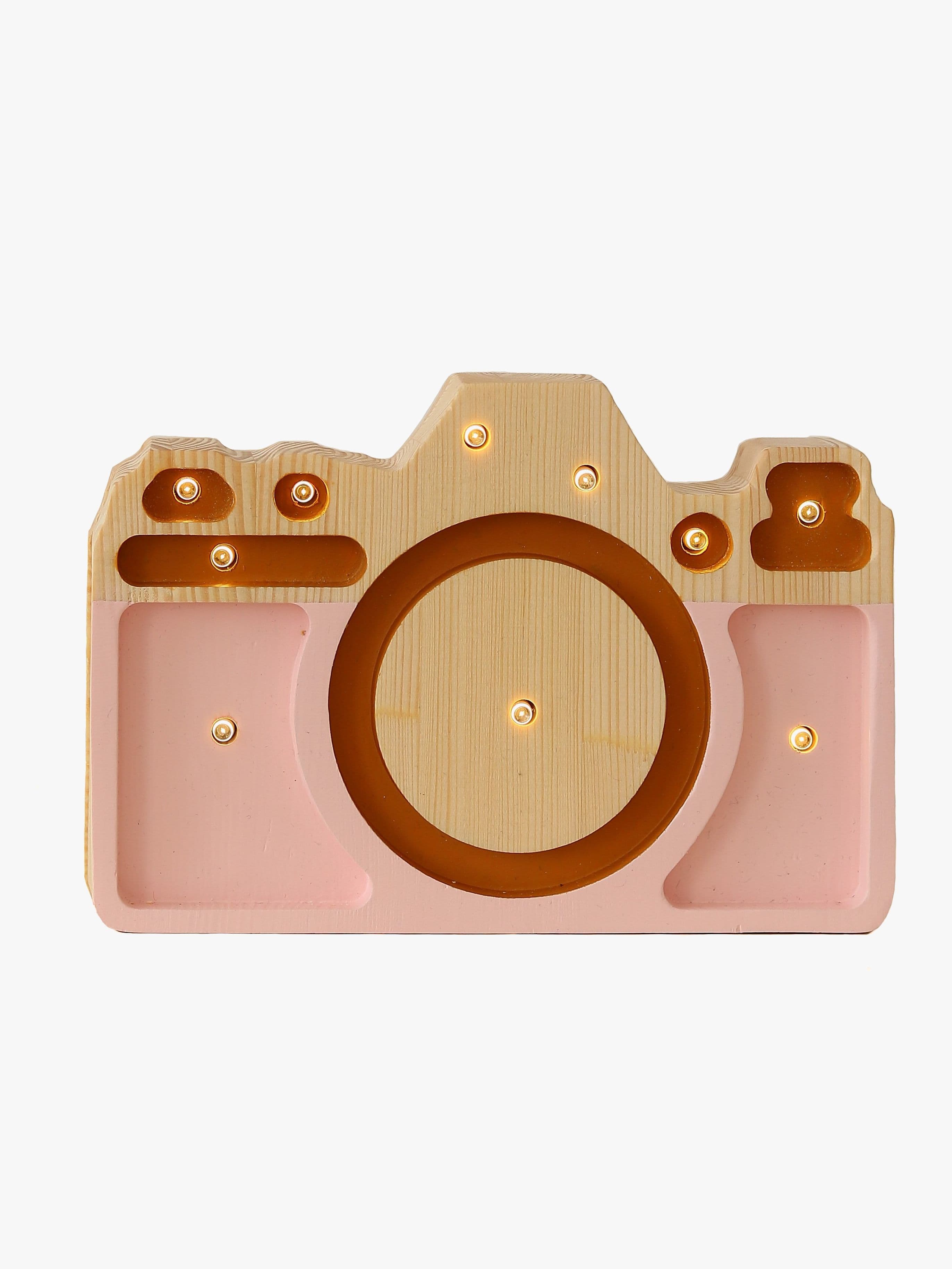 Little Lights Mini Valaisin Kamera, Pastellinpunainen