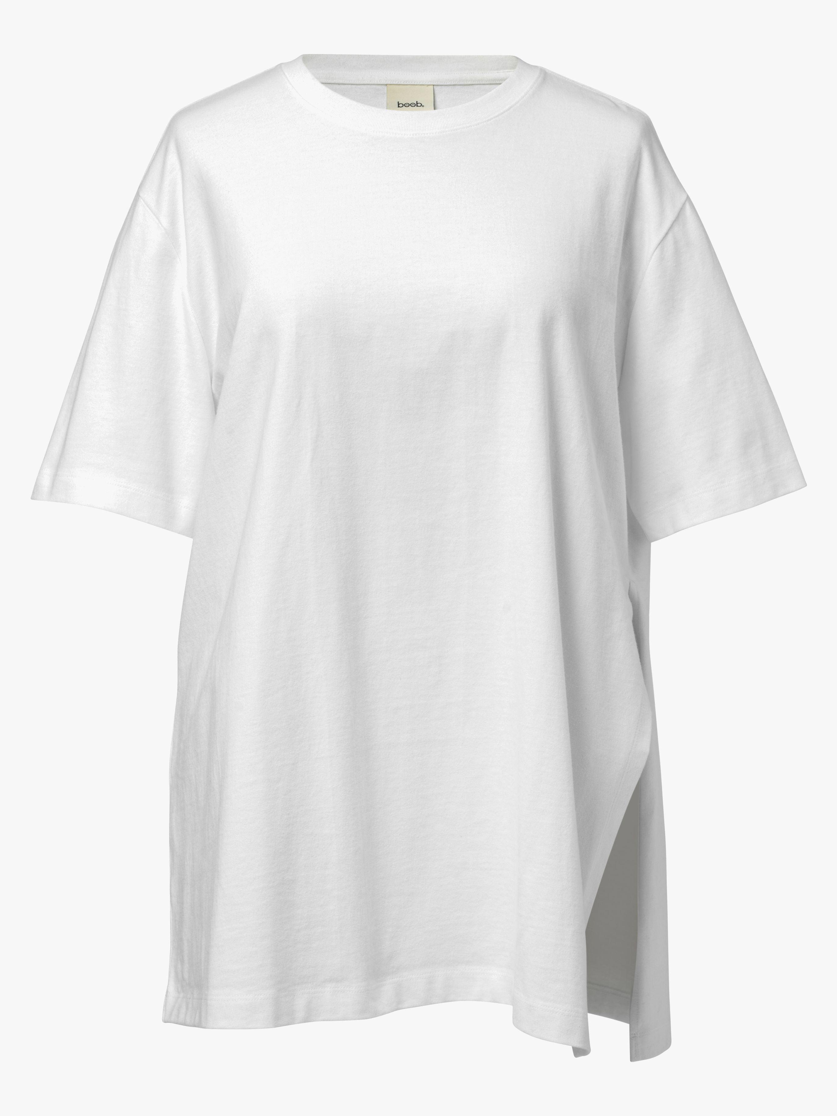 Boob Oversized T-paita + Halkio, White, XS-S