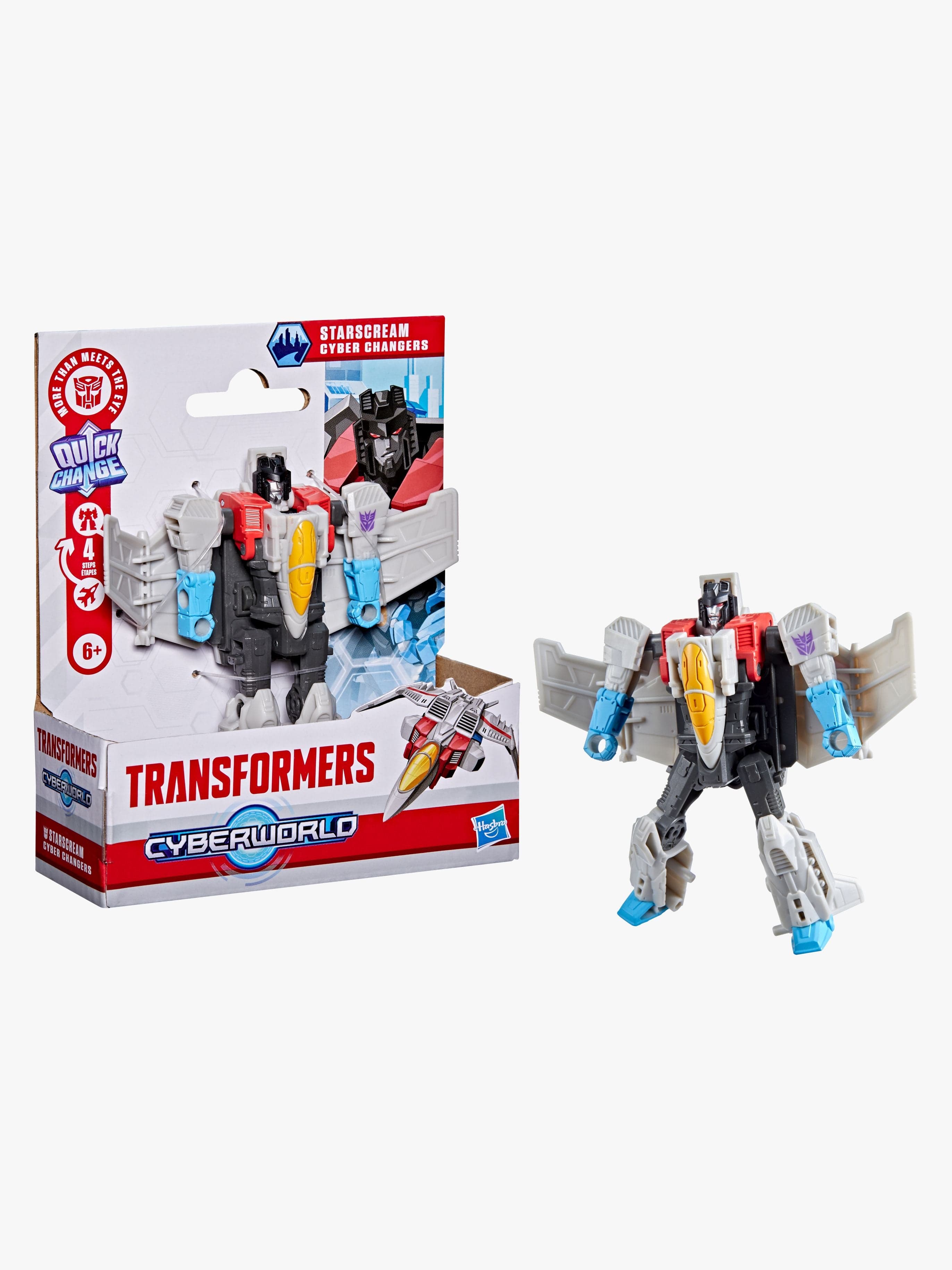 Transformers CYBERWORLD Cyber Changers Toimintahahmo Starscream 10 cm