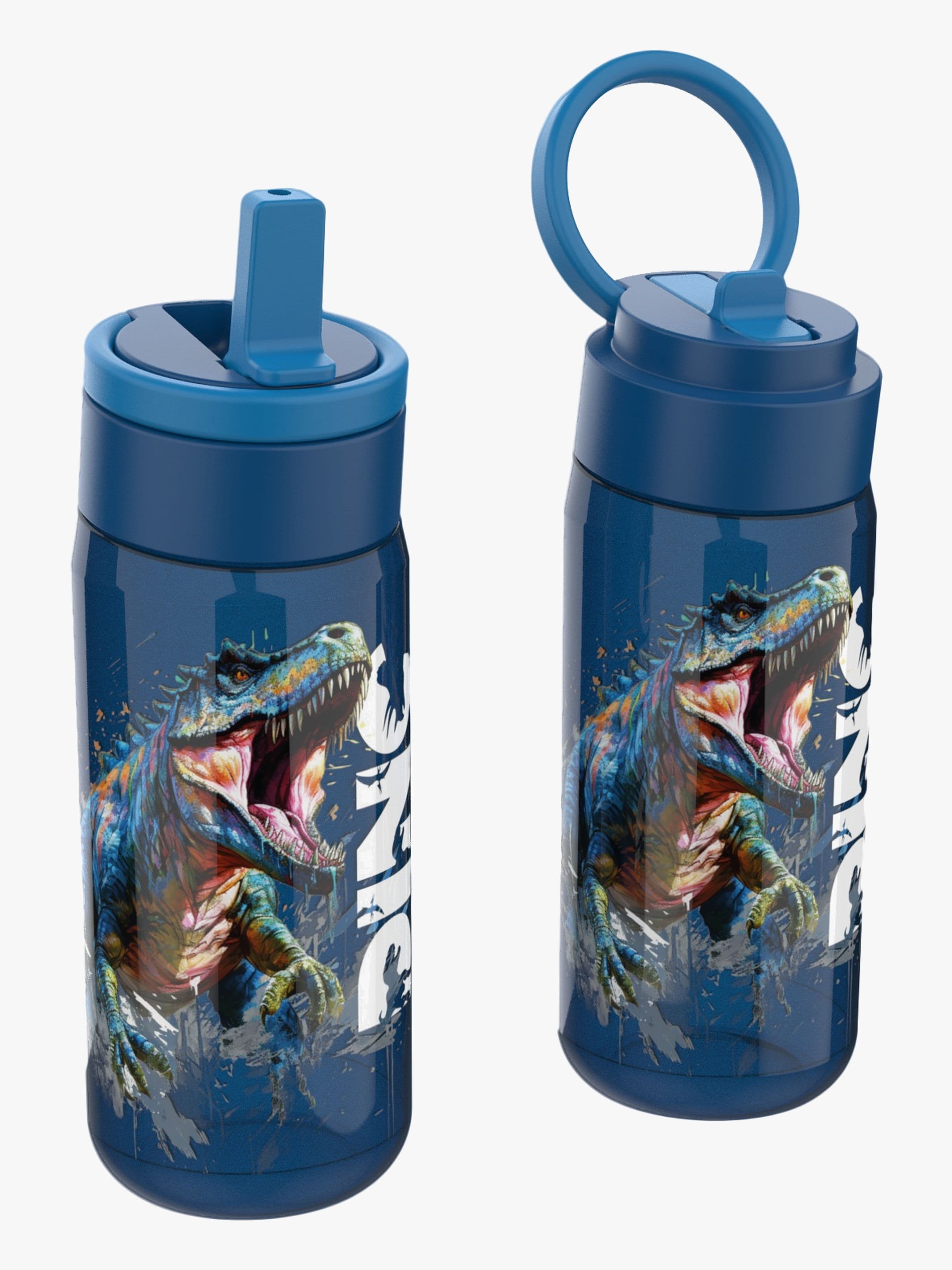 LunchBuddies T-Rex Juomapullo 600 ml, Blue