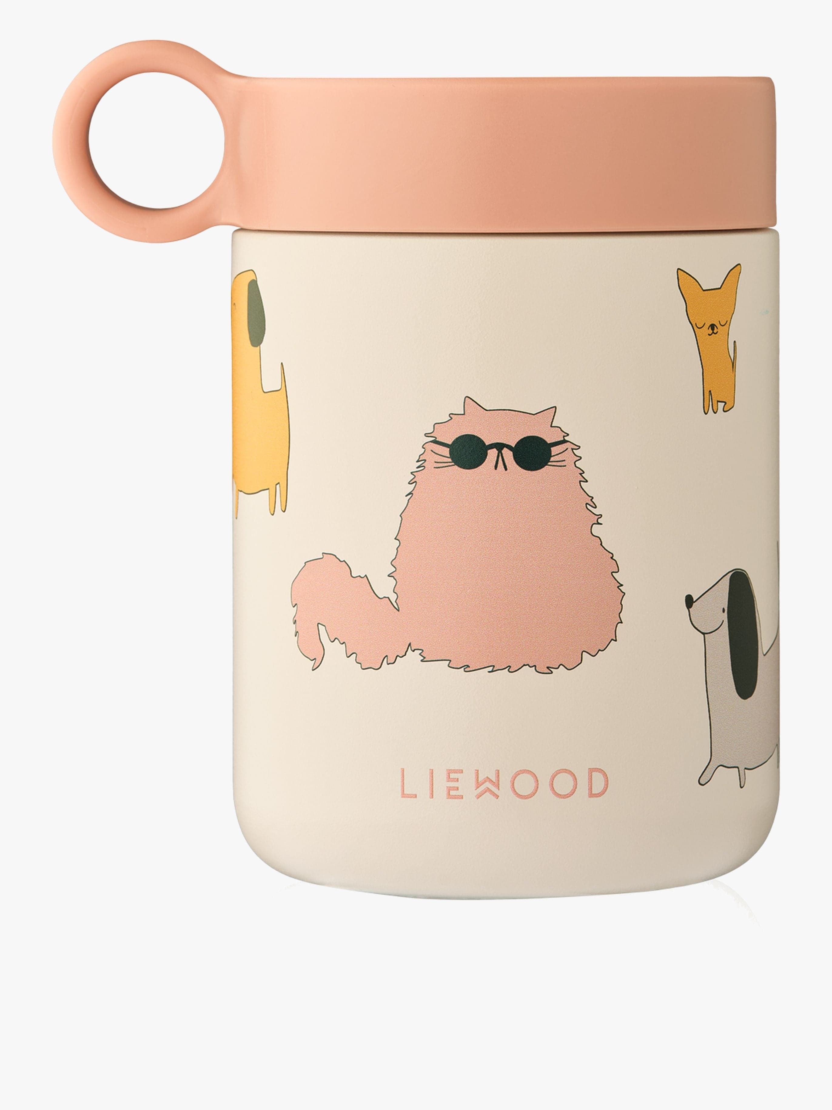 LIEWOOD Kiani Kuvioitu Ruokatermos, Cats & Dogs/Sandy