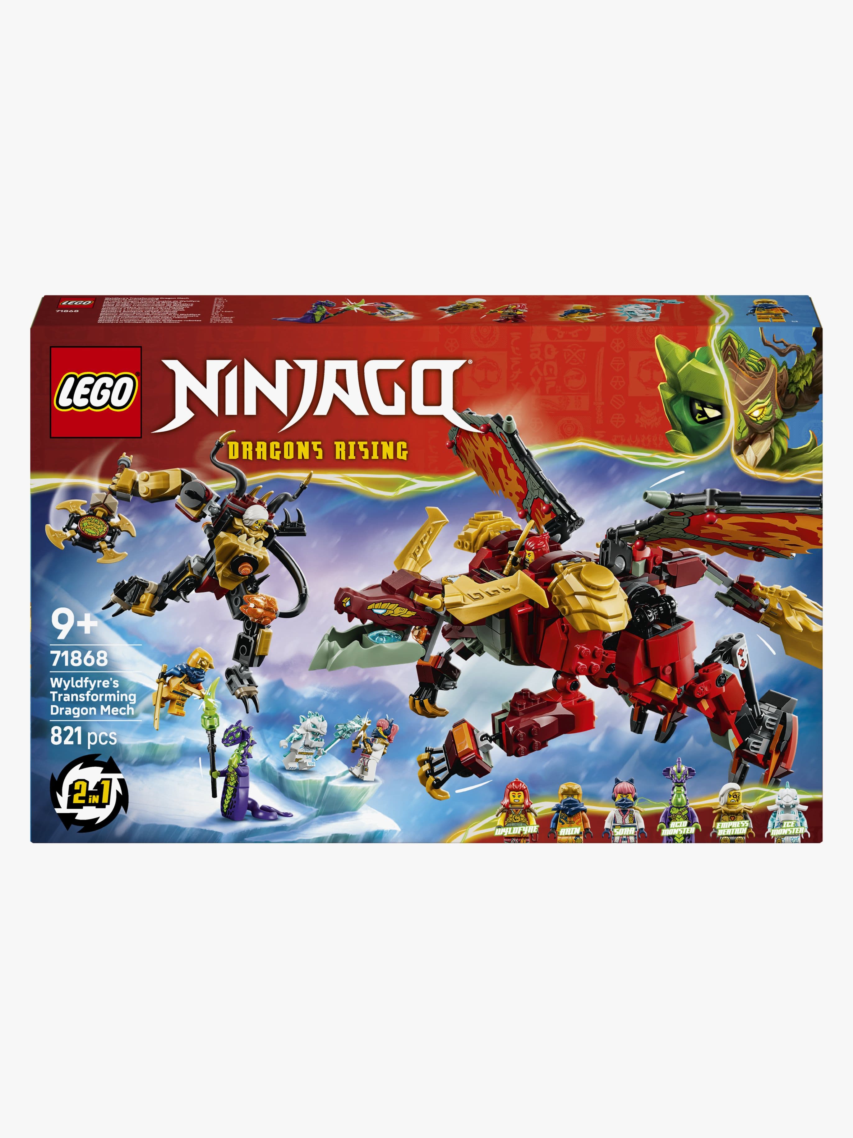 LEGO Ninjago 71868 Wyldfyren muuntautumiskykyinen lohikäärmerobotti