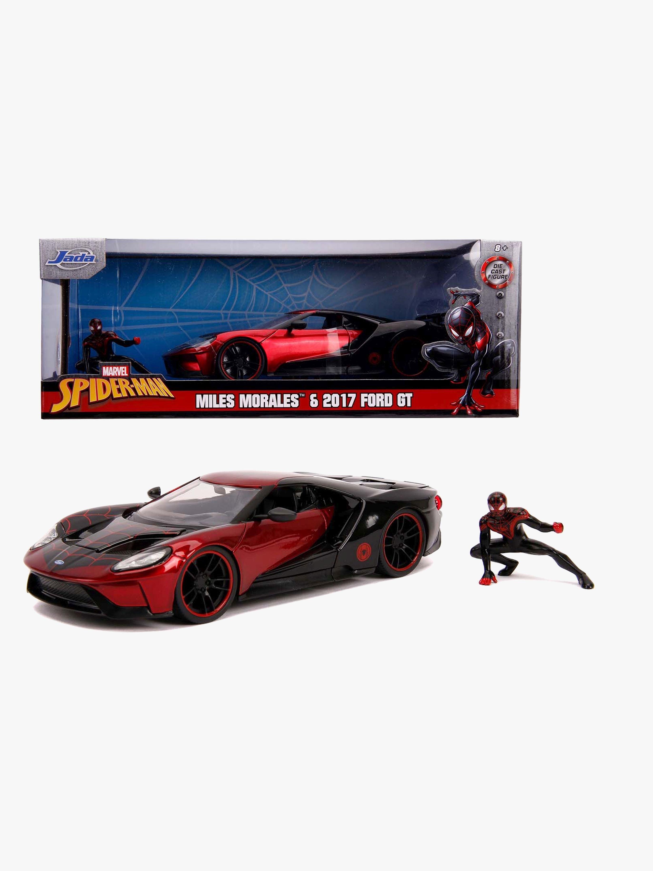 Jada Toys Spider-Man Auto + Figuuri Miles Morales 2017 Ford GT 1:2