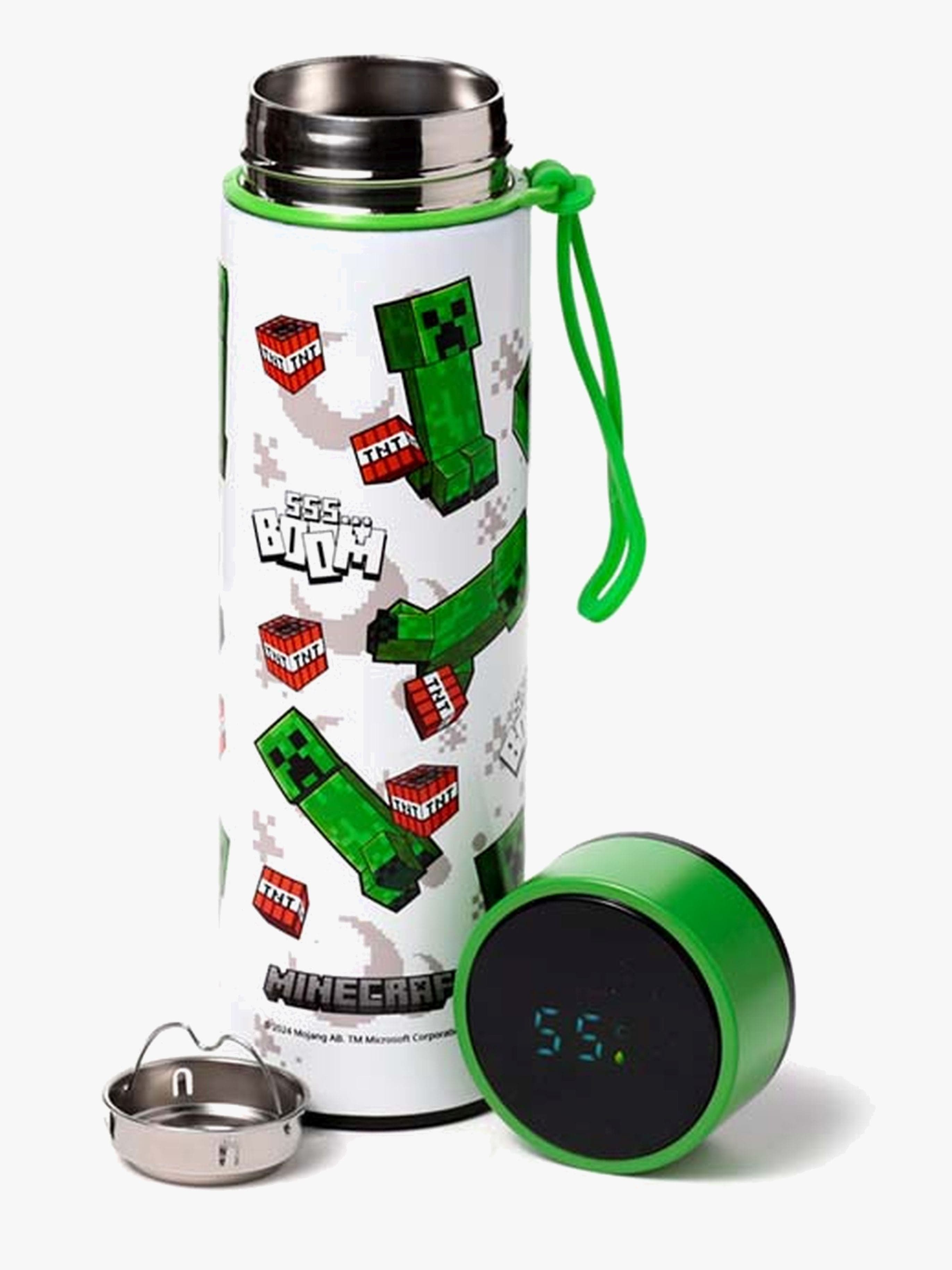 Minecraft Lämmin & Kylmä Digitaalinen Lämpömittaripullo 450 ml, SSS…BOOM