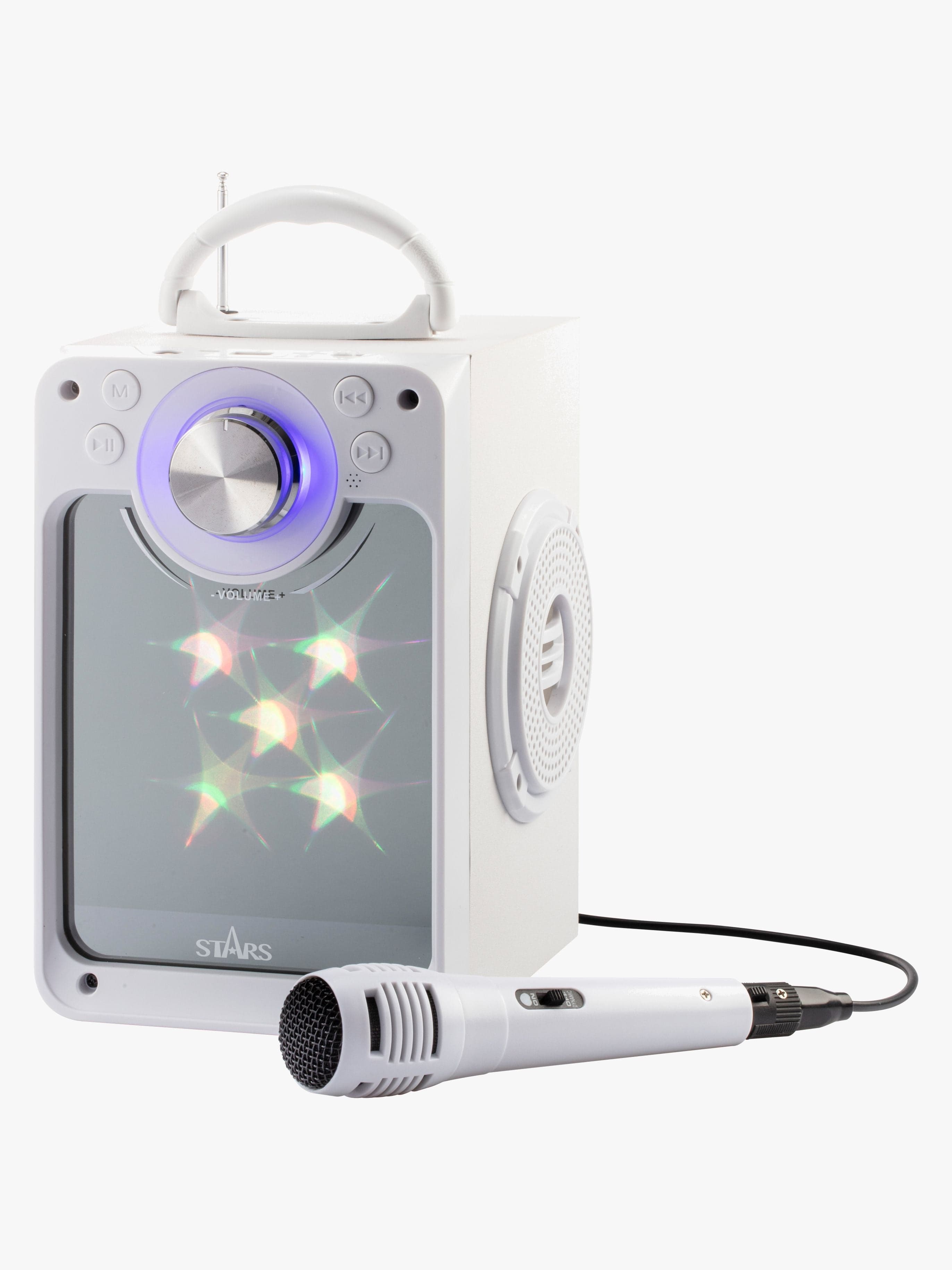 STARS Karaokelaite + Valot, Valkoinen
