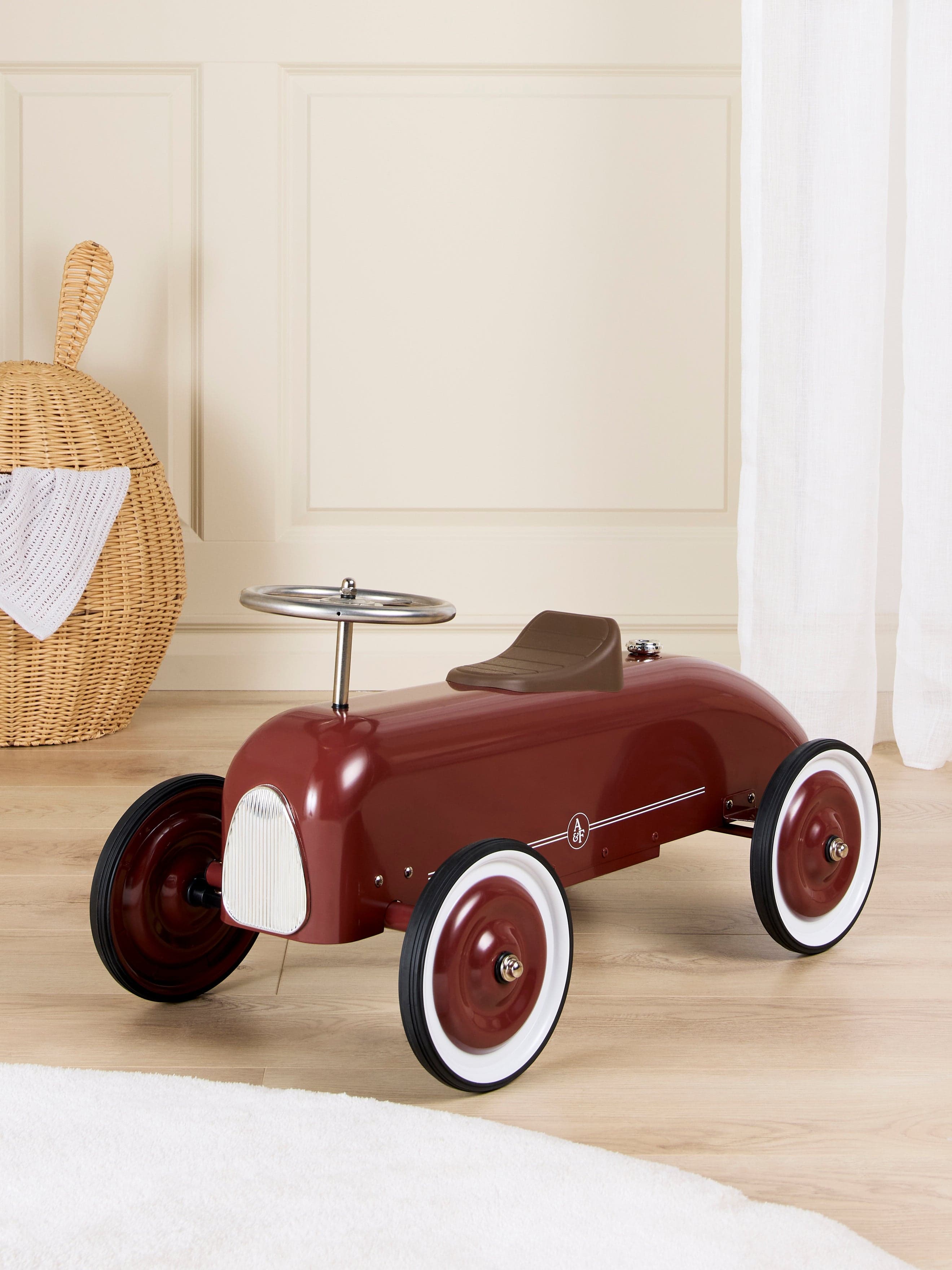 Alice & Fox Retro Potkuauto, Deep Maroon