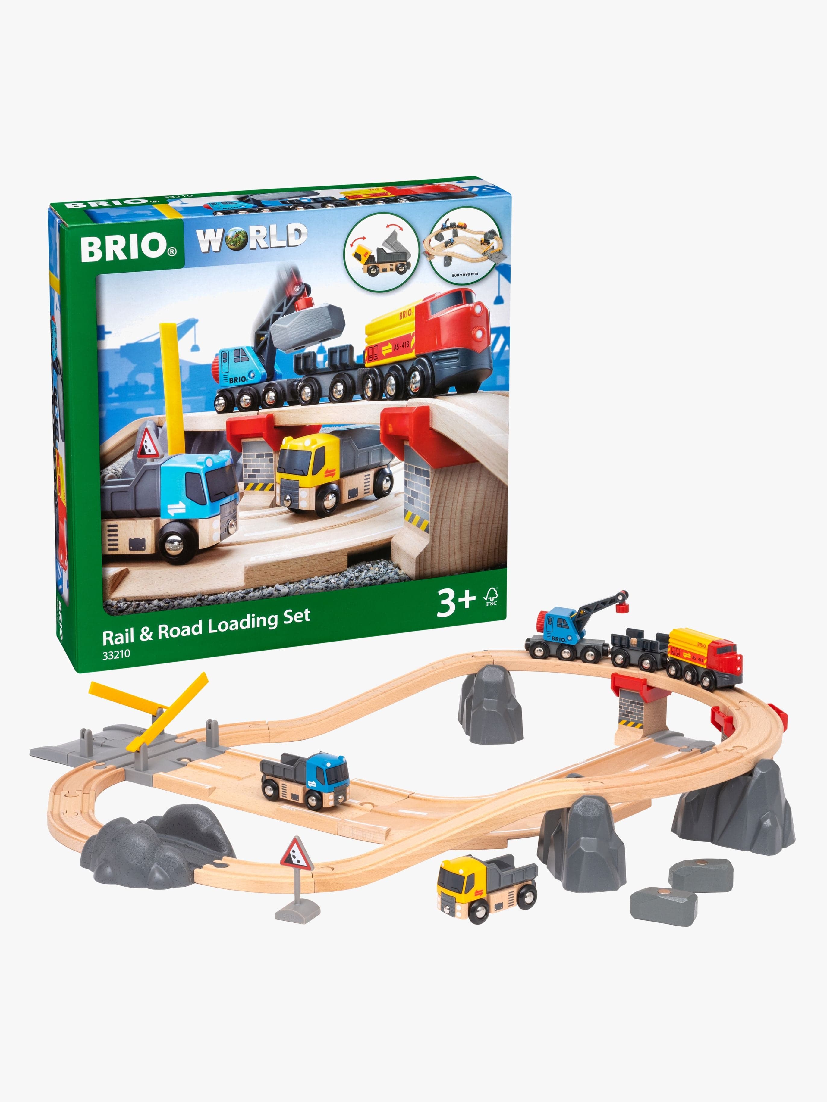 BRIO World 33210 Junarata ja Lastaussetti