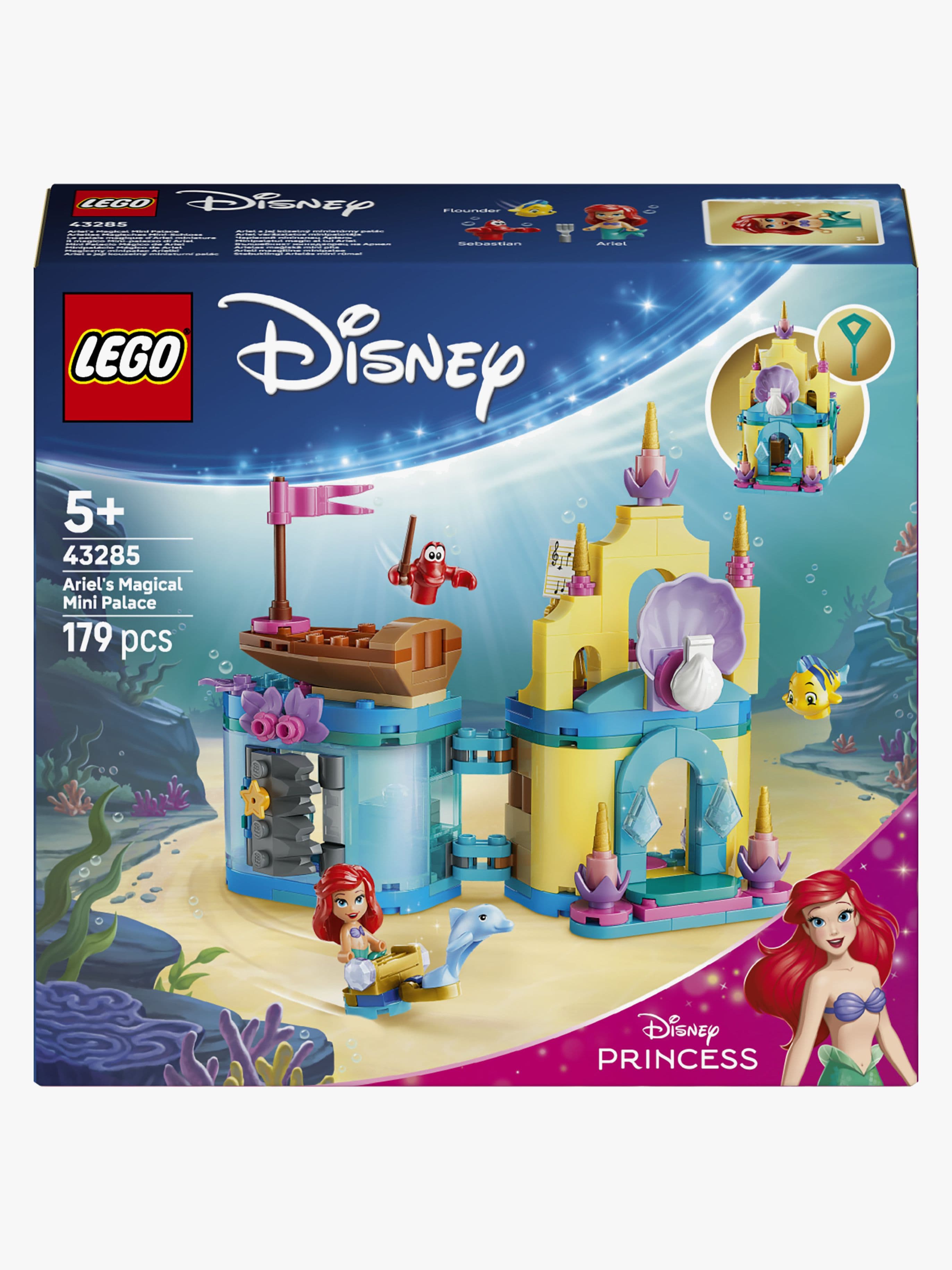 LEGO Disney Princess 43285 Arielin taianomainen palatsi minikoossa