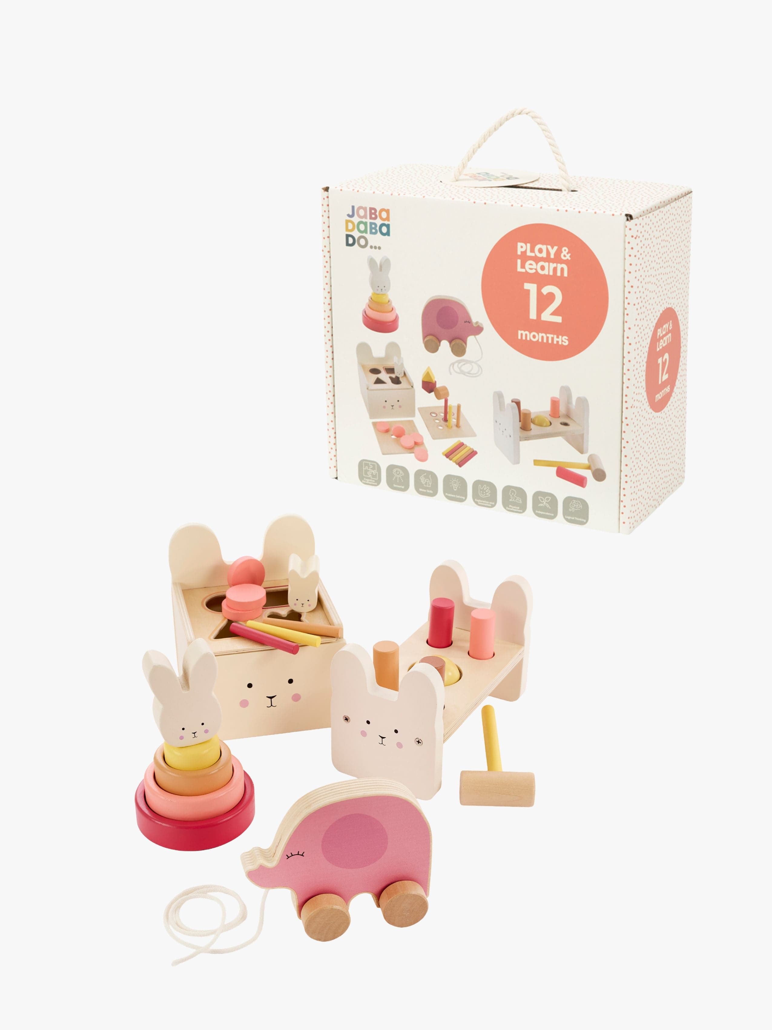 Jabadabado Bunny Leiki & Opi Laatikko, Vaaleanpunainen