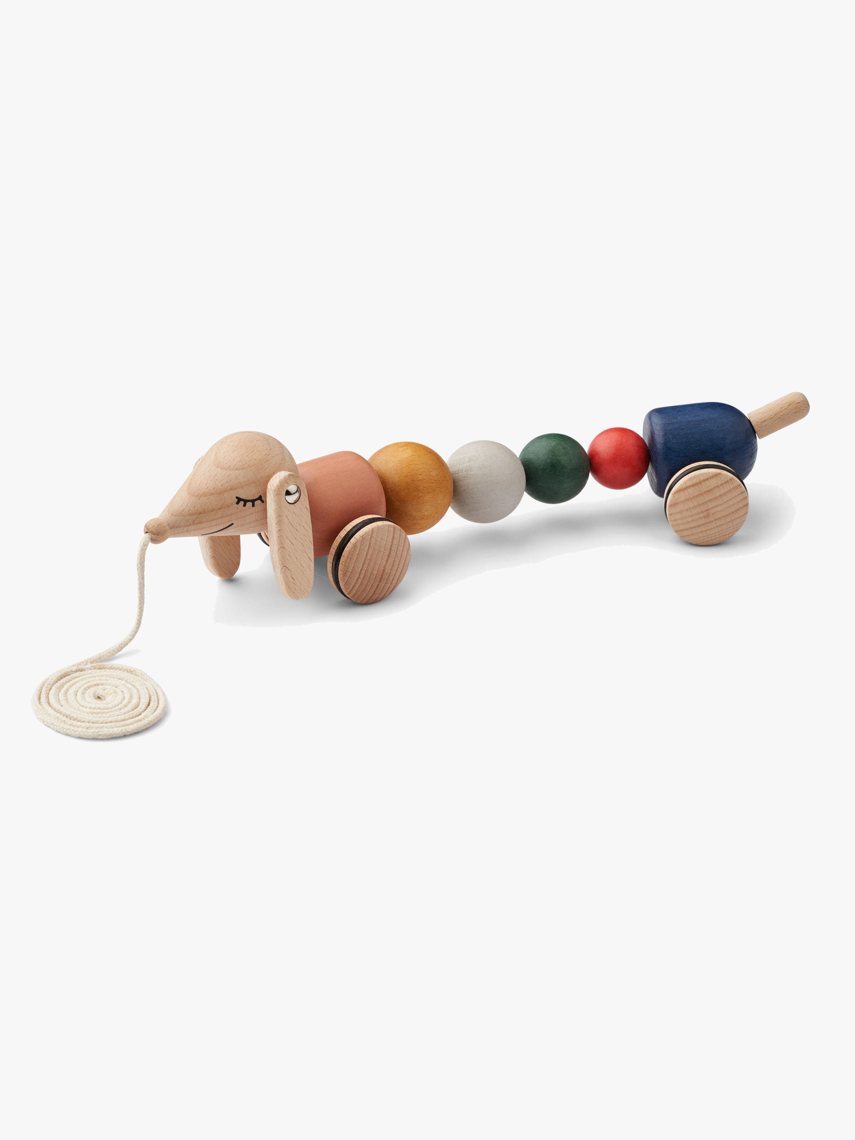 LIEWOOD Barthes Pull Along Aktivointilelu, Golden Caramel Multi