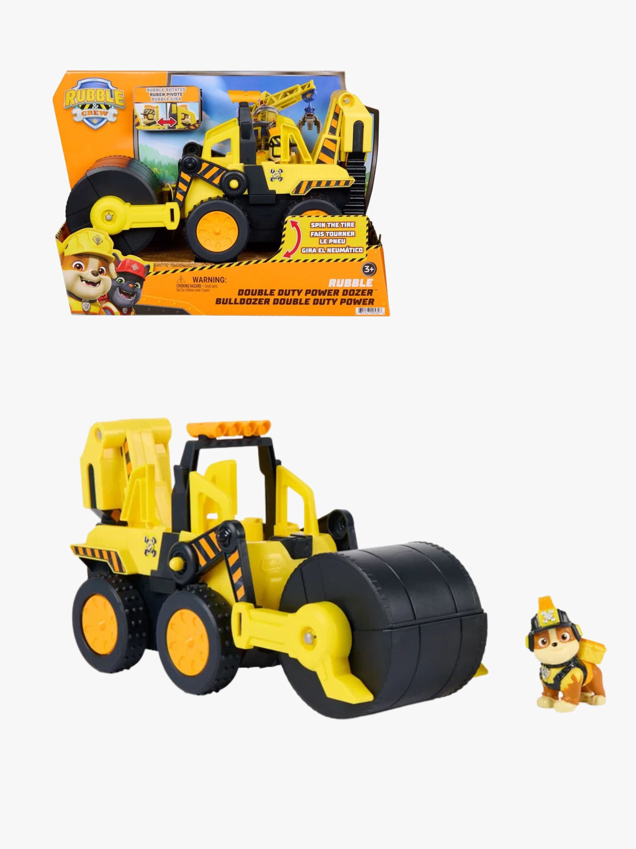 Rubble & Crew Double Duty Power Dozer Ajoneuvo