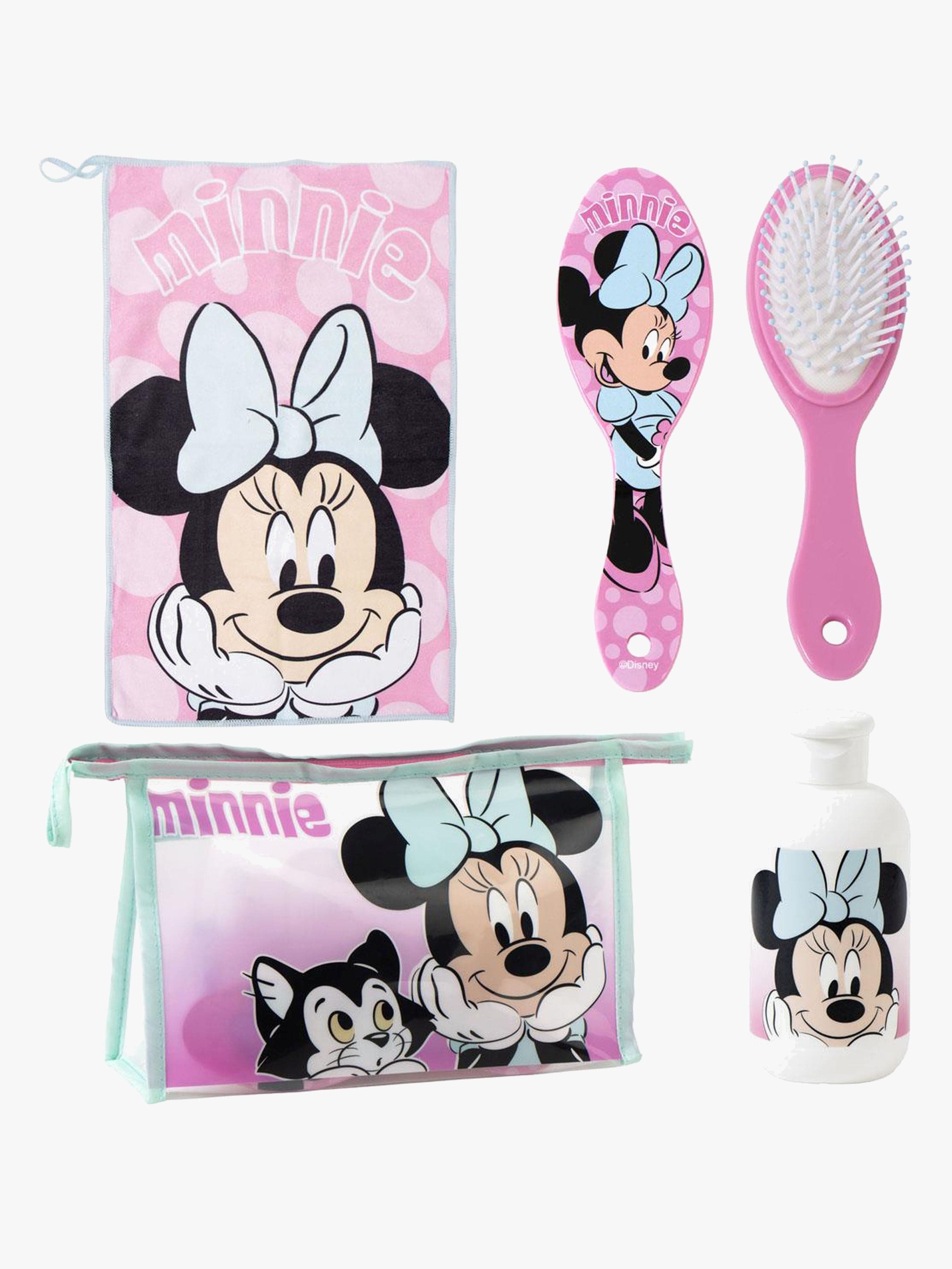 Disney Minni Hiiri Toilettilaukku + Pyyhe Hiusharja & Pullo