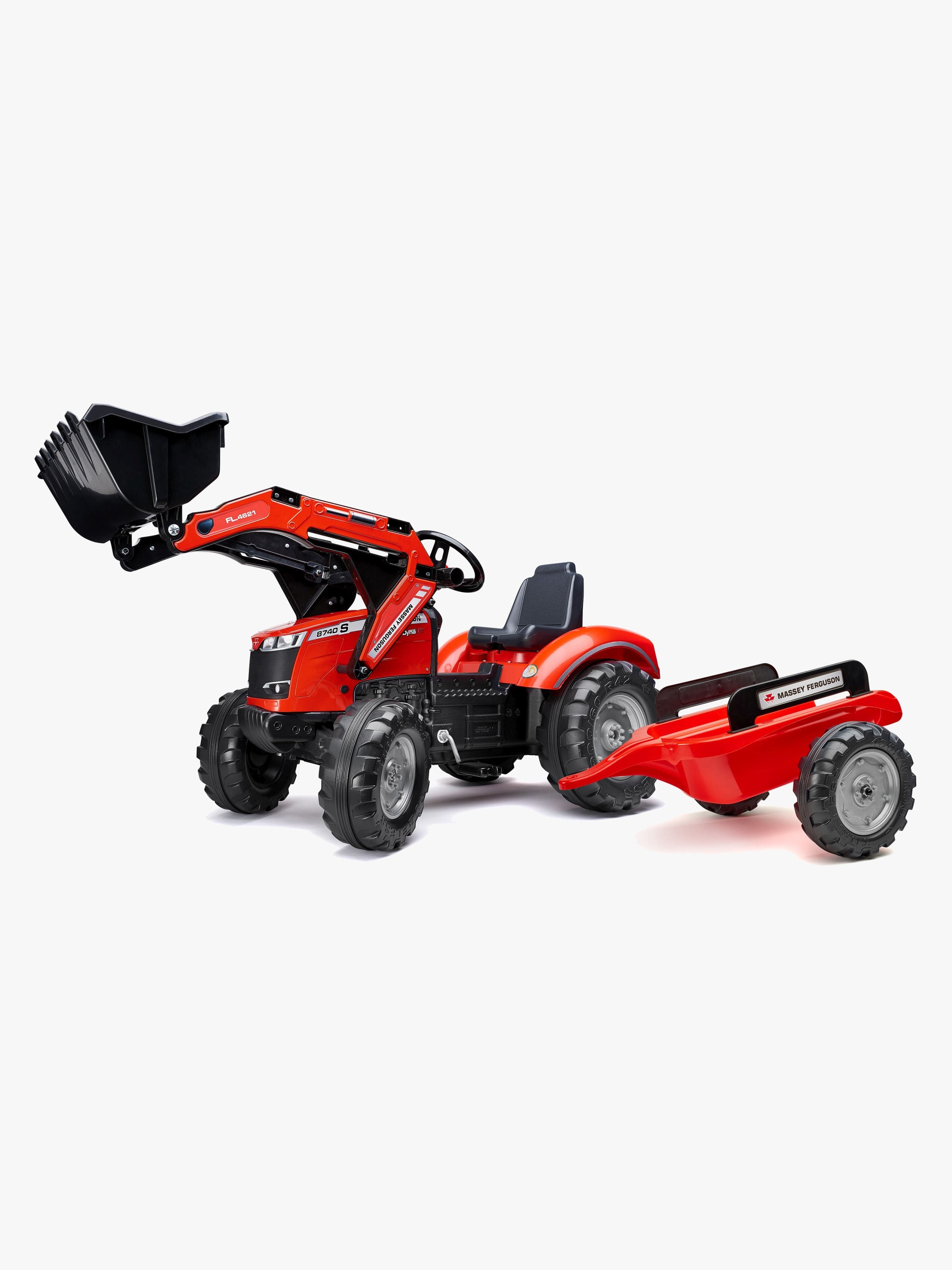 Falk Massey Ferguson Poljintraktori + Etukuormaaja & Perävaunu