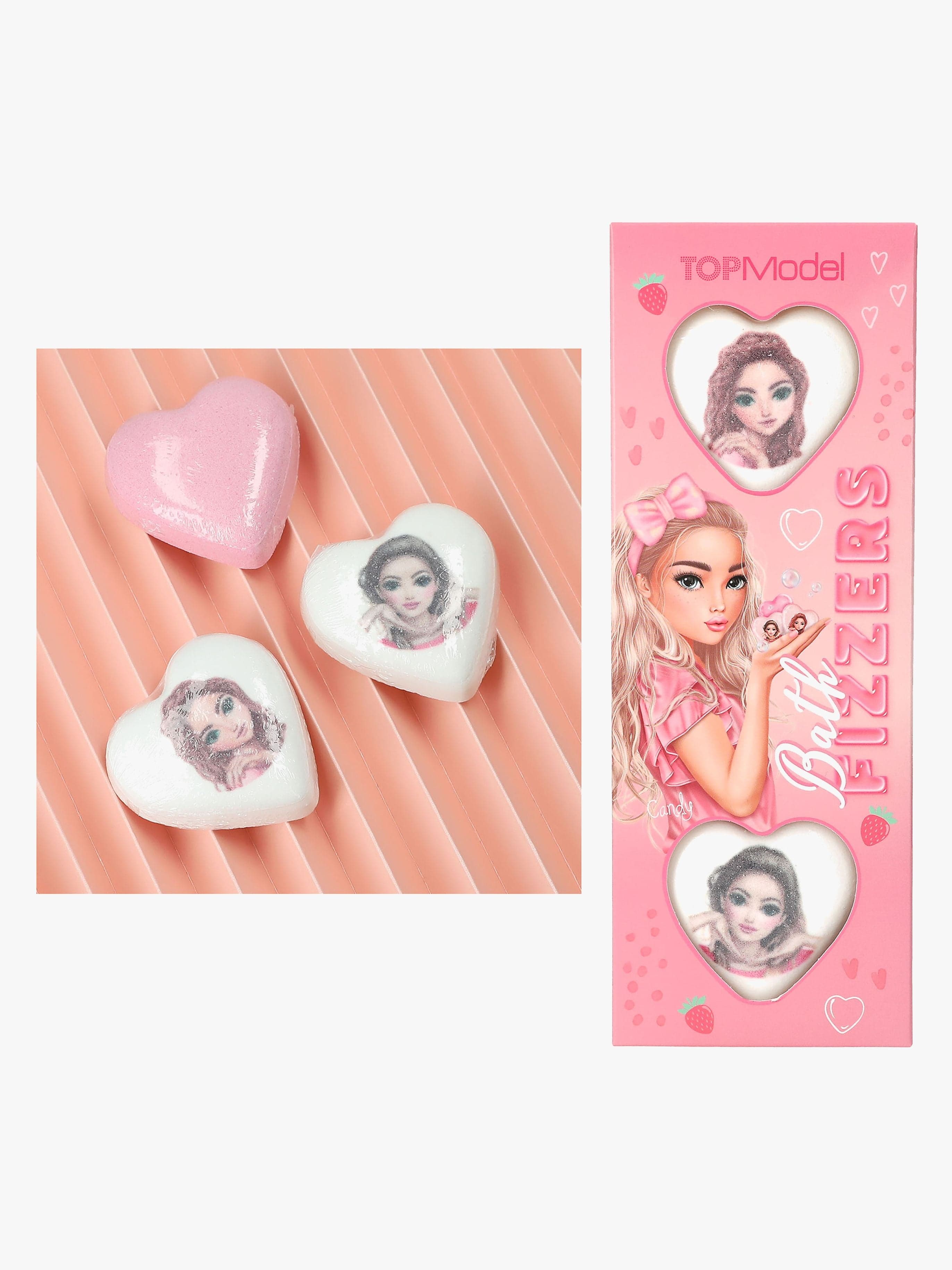 TOPModel BEAUTY and ME Kylpypommi Sydän 3-pack