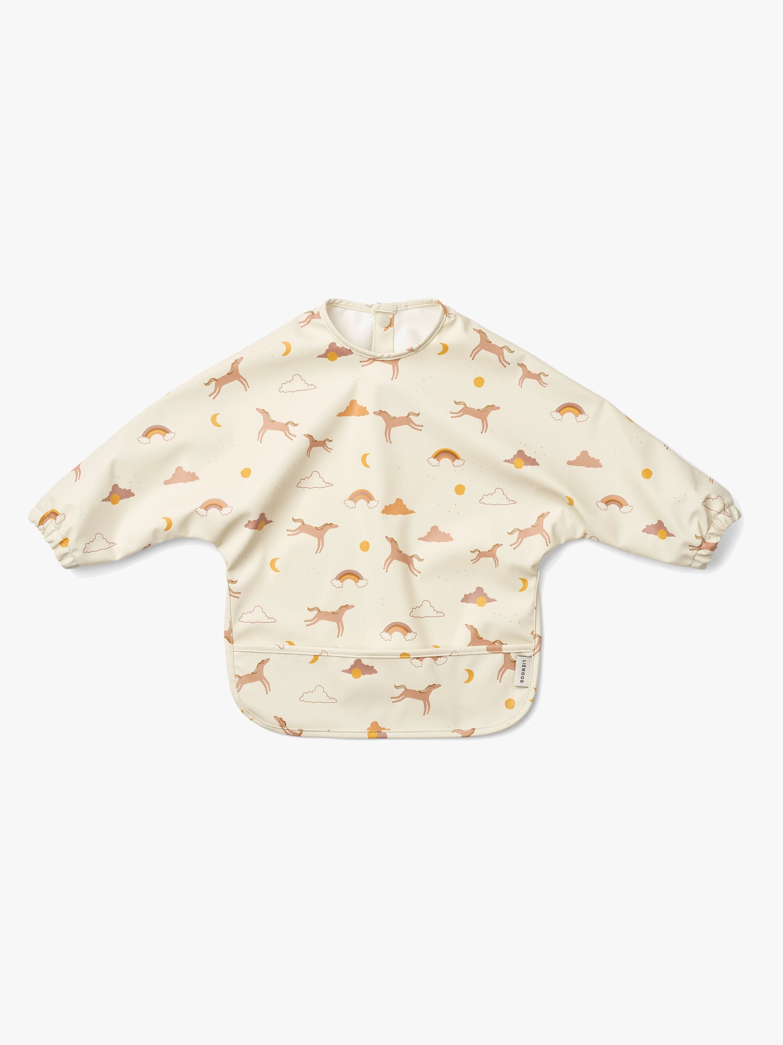LIEWOOD Merle Cape Ruokalappu + Printti, Dream/Ecru