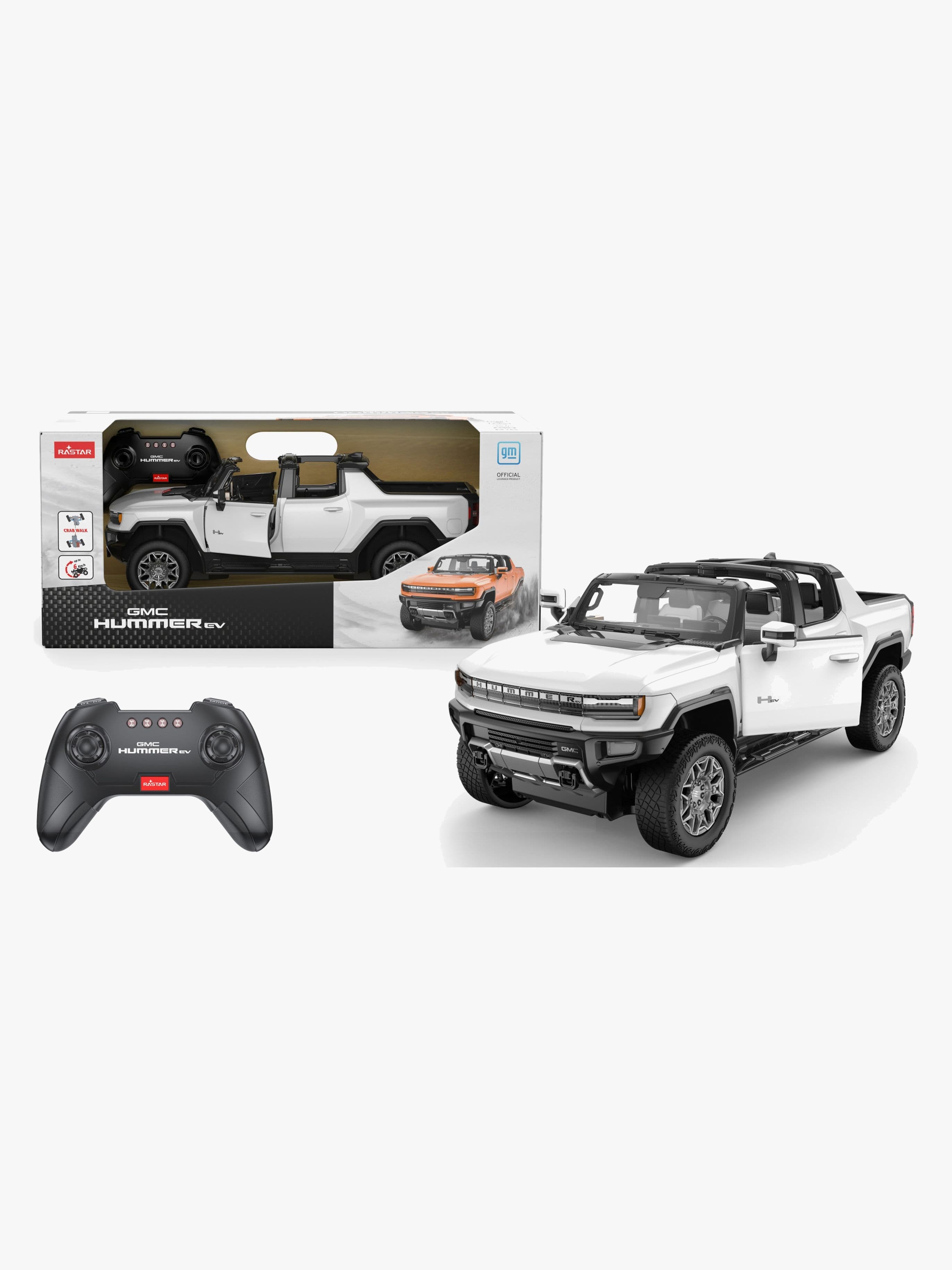 Rastar Hummer EV Kauko-ohjattava Auto 1:16, Valkoinen