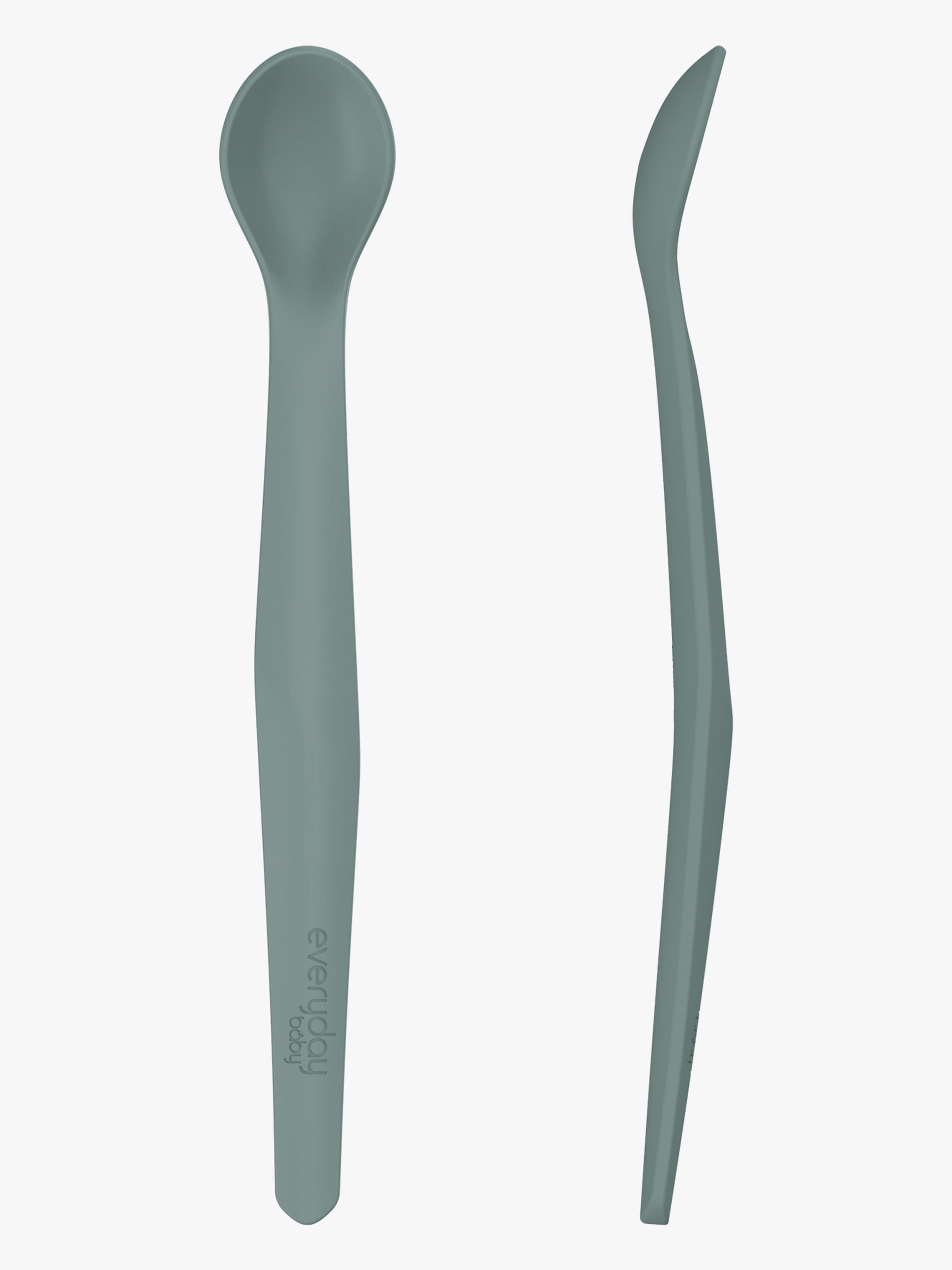 Everyday Baby Lusikka Silikoni 2-pack, Vihreä