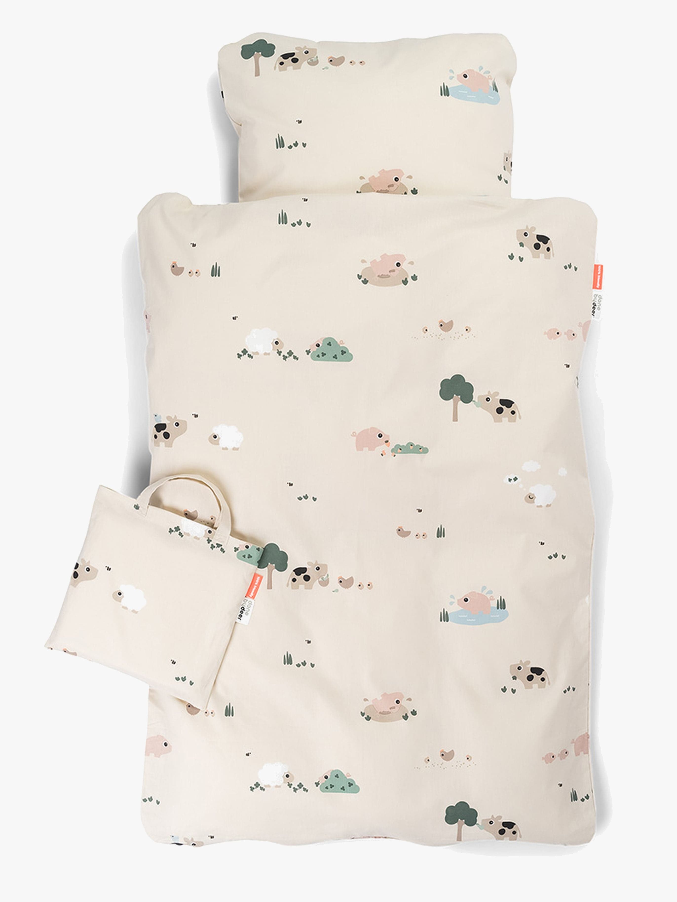 Done By Deer Pussilakanasetti Tiny Farm 70x100 Pinnasänky, Hiekanruskea