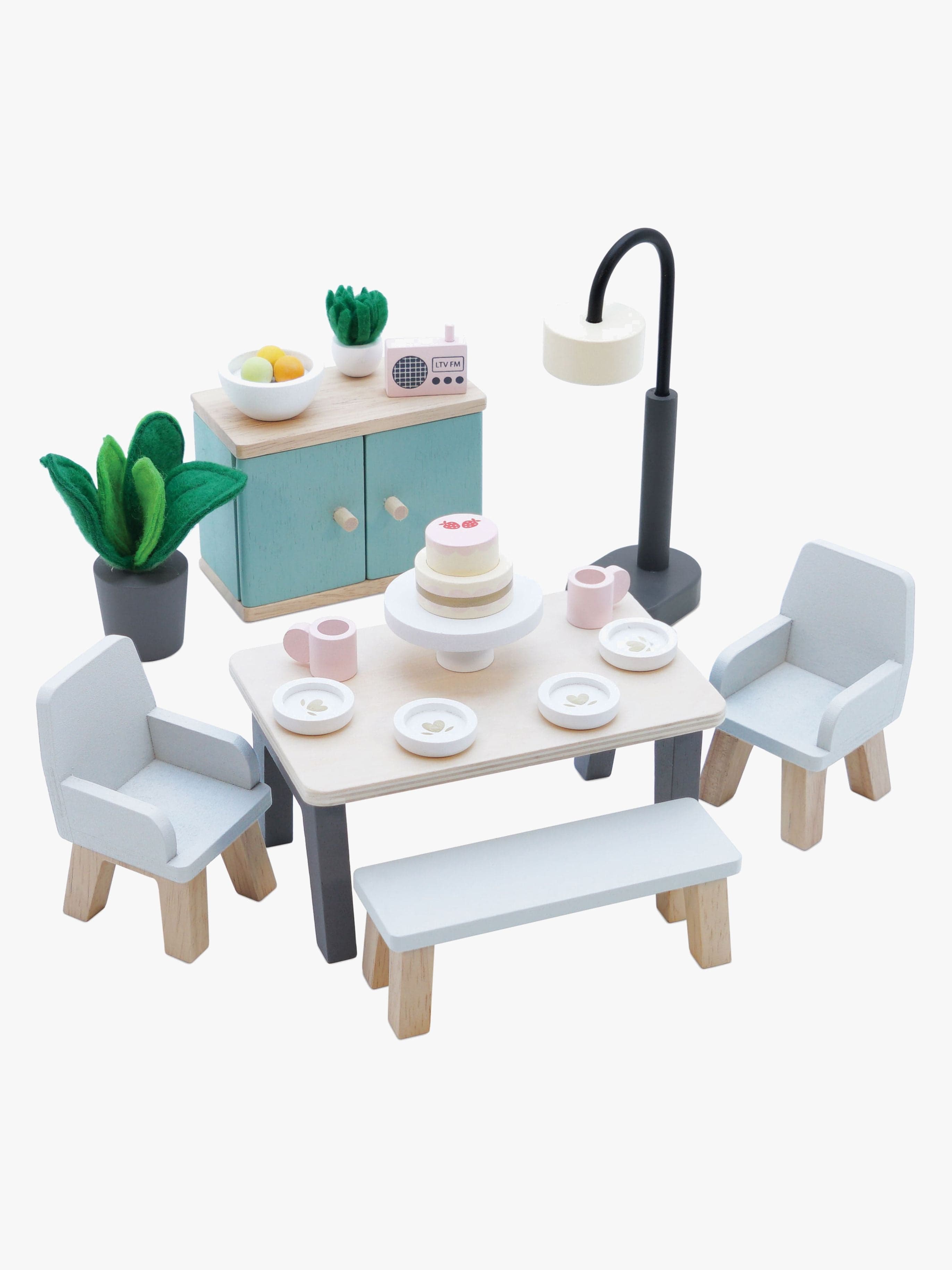 Le Toy Van Ruokailuhuone Nukkekodin Kalusteet 18 Osaa