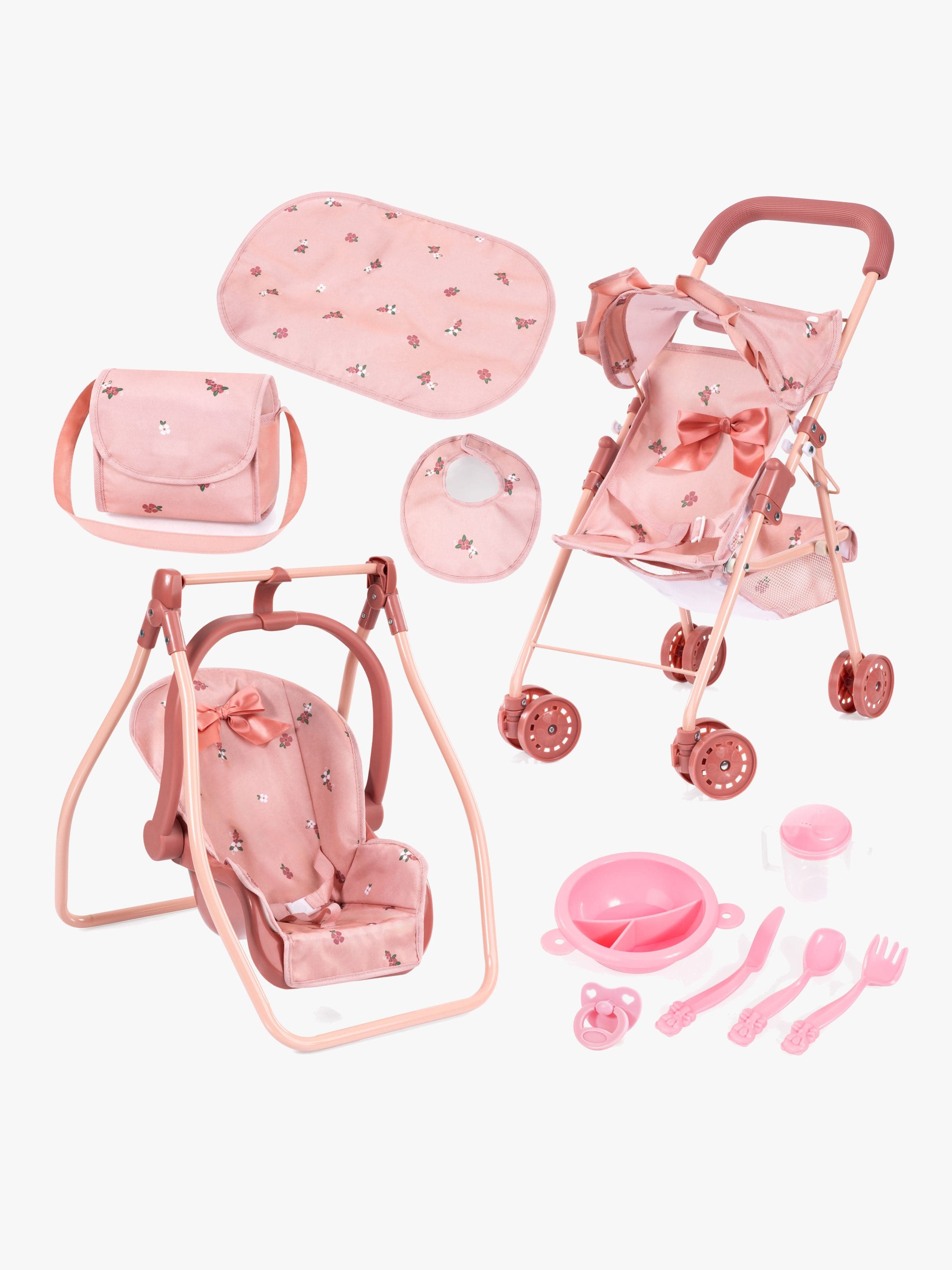 Bayer Design Nukenvaunut Buggy Set, Vaaleanpunainen
