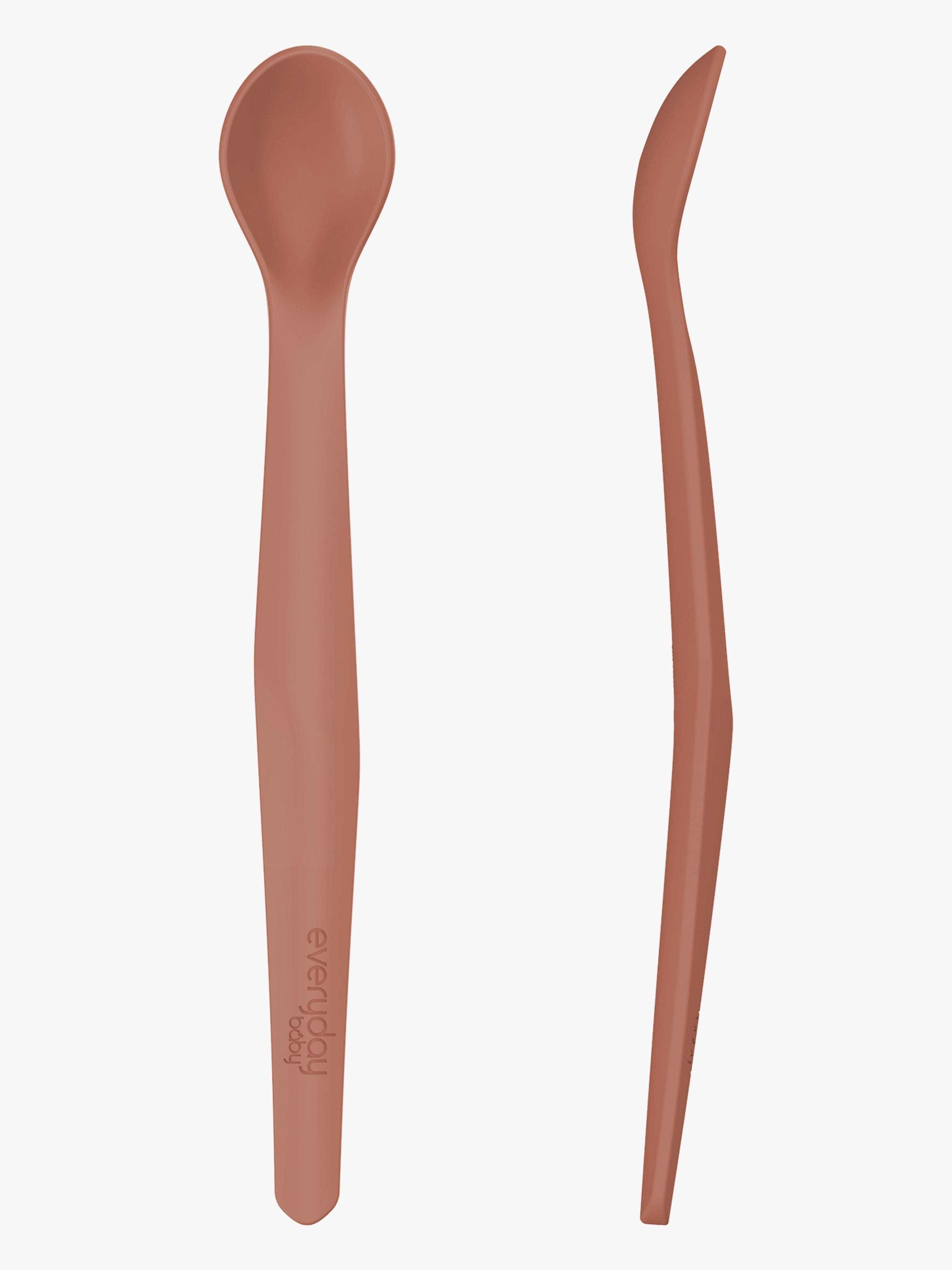 Everyday Baby Lusikka Silikoni 2-pack, Punainen