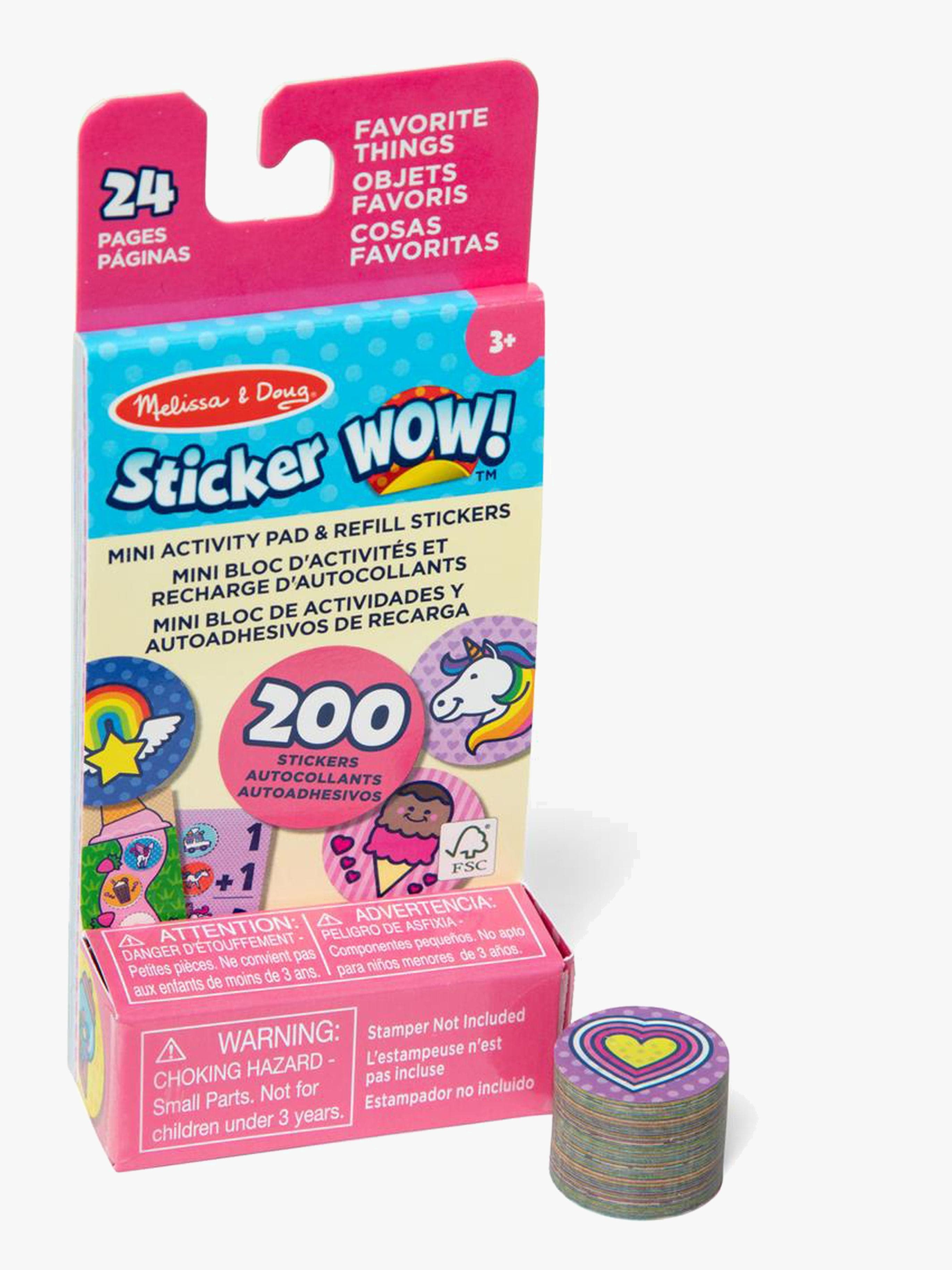 Melissa & Doug Sticker WOW! Täyttöpakkaus Yksisarvinen