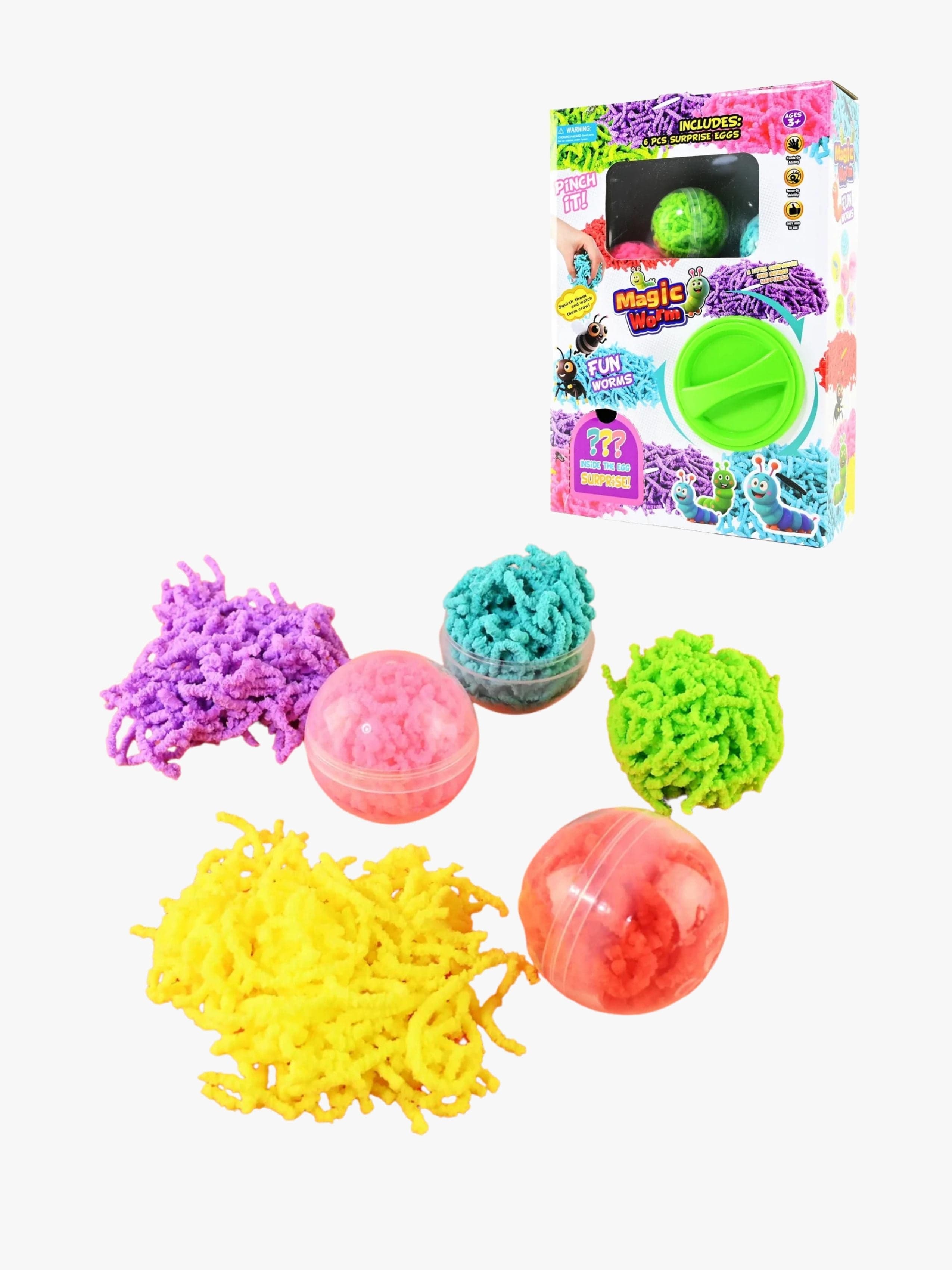 Robetoy Squishy Automaatti Magic Worms