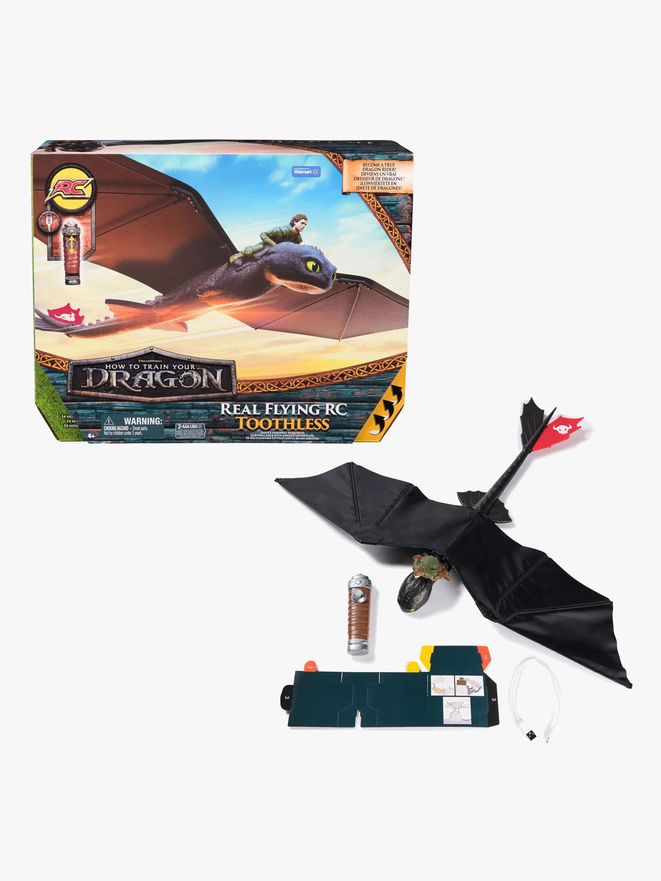 How To Train Your Dragon Kauko-ohjattava Lelu Lentävä Hampaaton