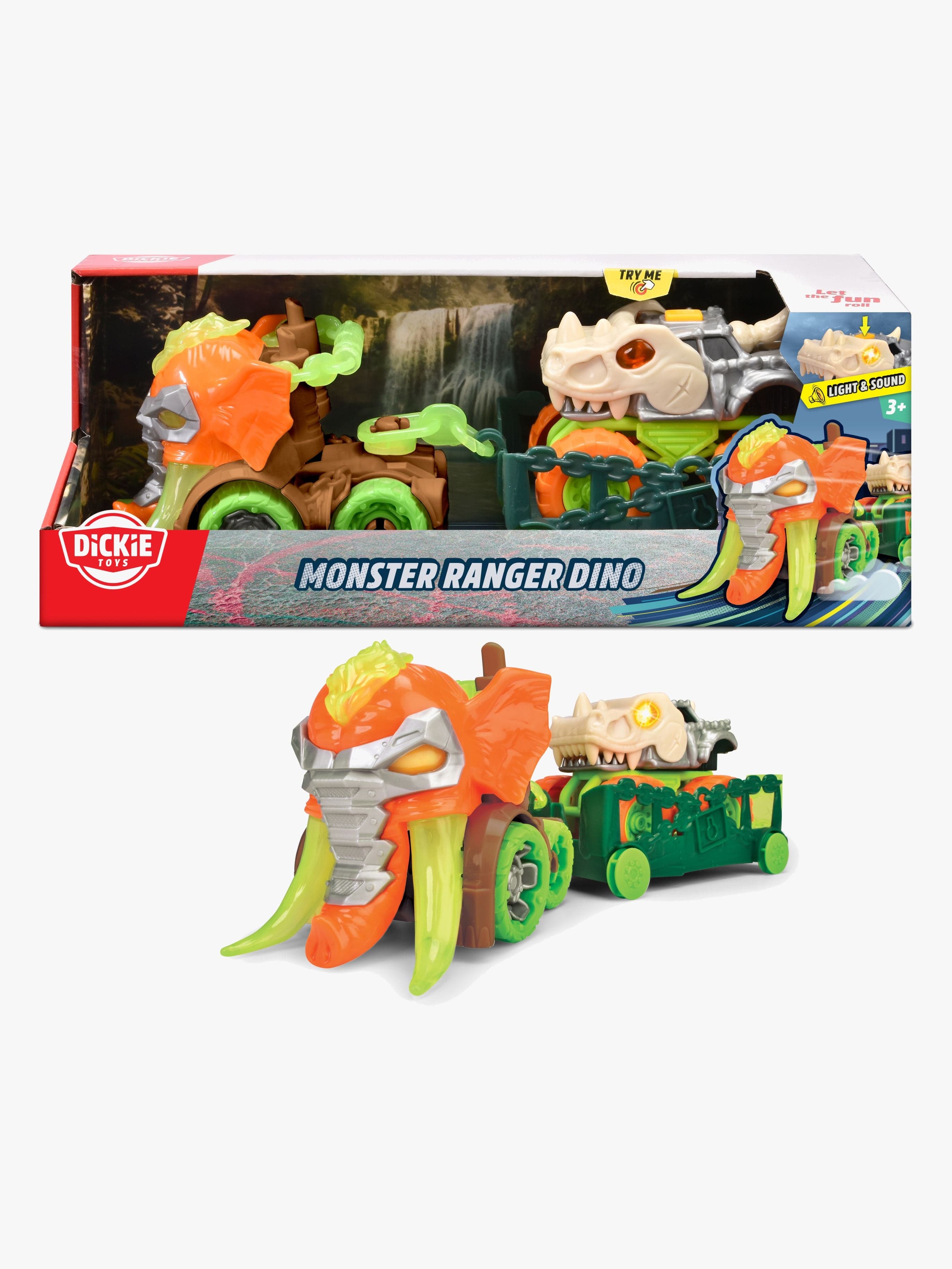 Dickie Toys Monster Ranger Dinosaurus Autosetti
