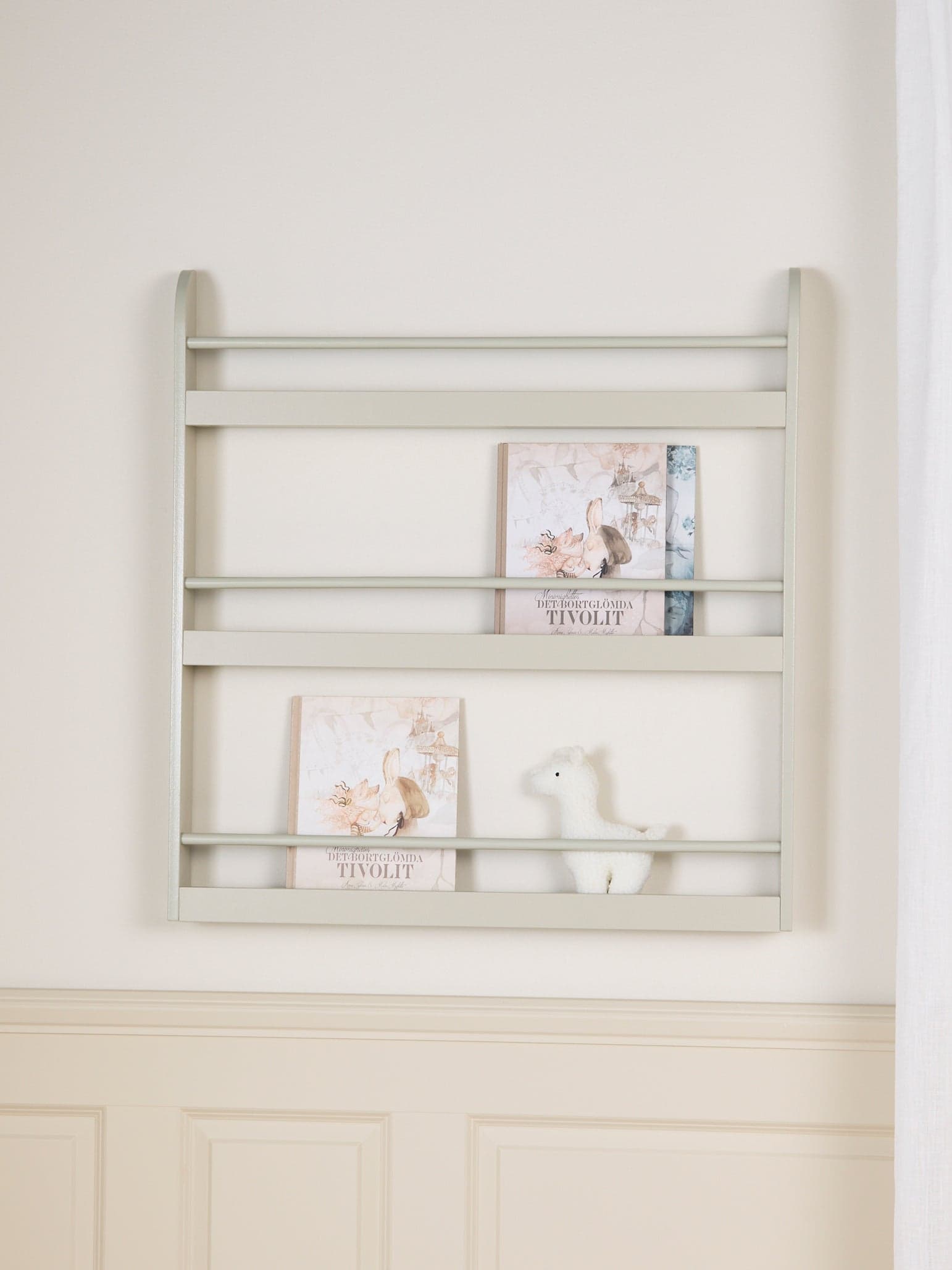 Alice & Fox ASPEN Seinähylly, Vaaleanharmaa