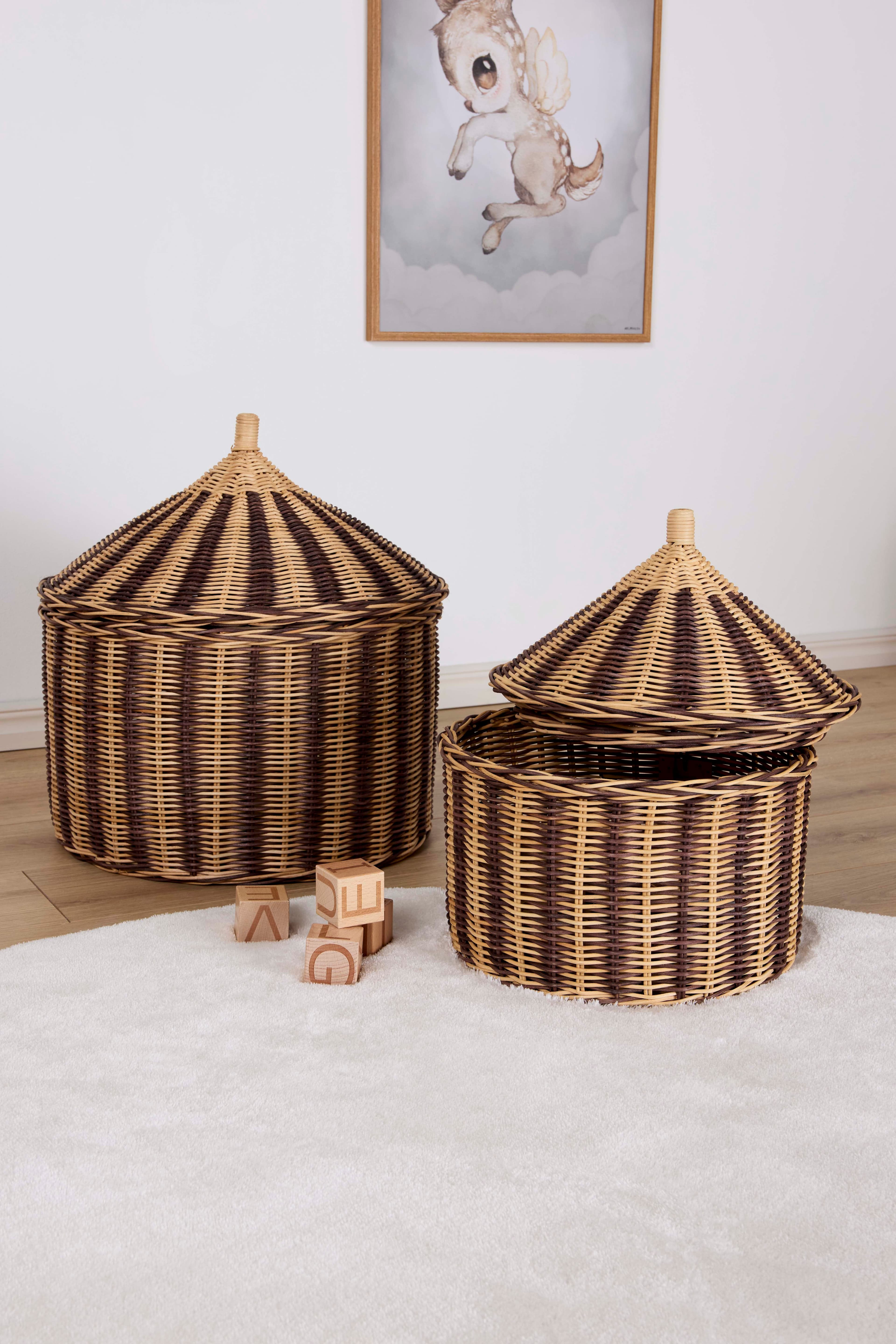 OYOY Cirkus Säilytyskori 2 Kpl, Nutmeg