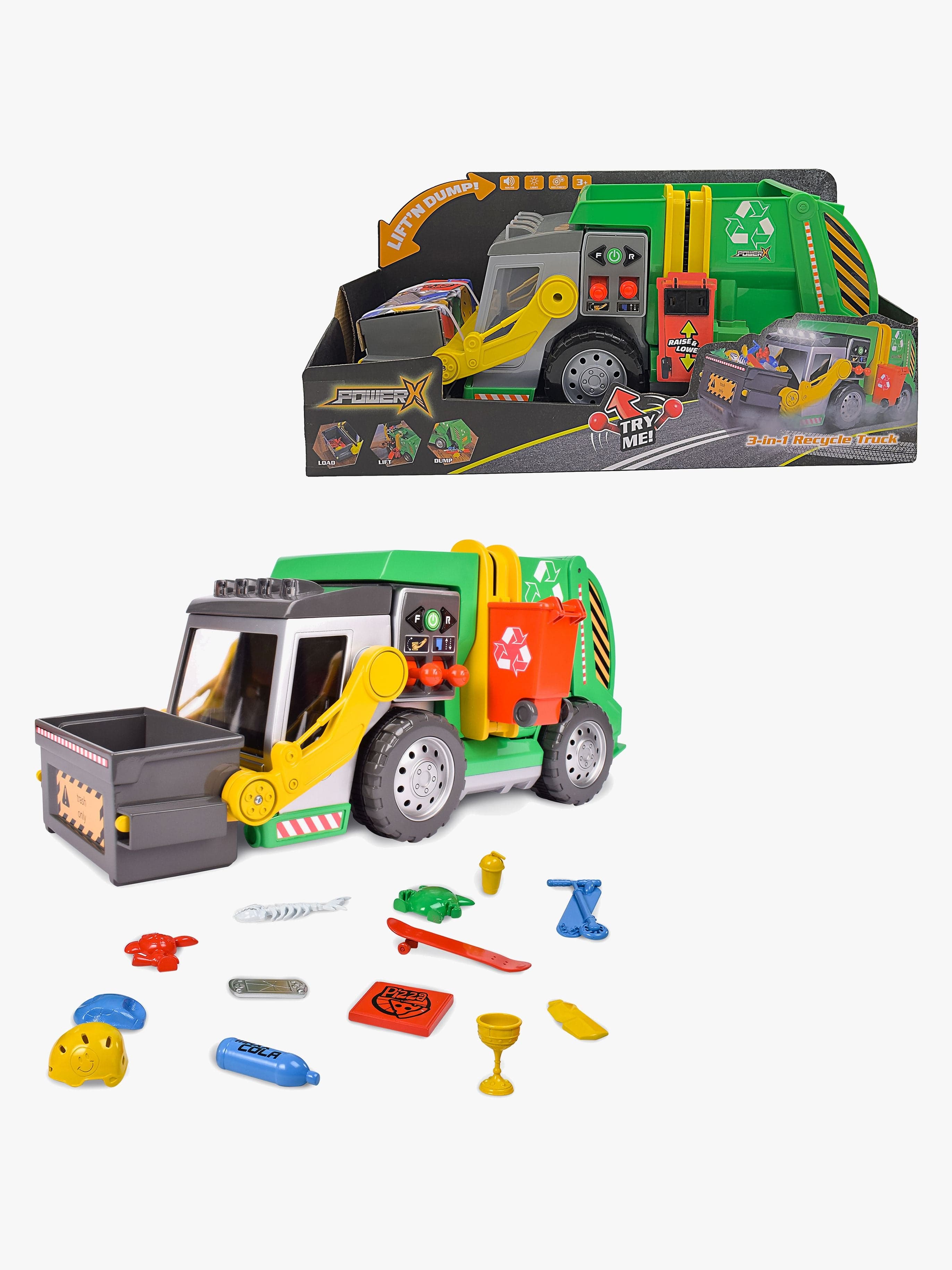 Power X Lift"'N"'Dump Kierrätysauto