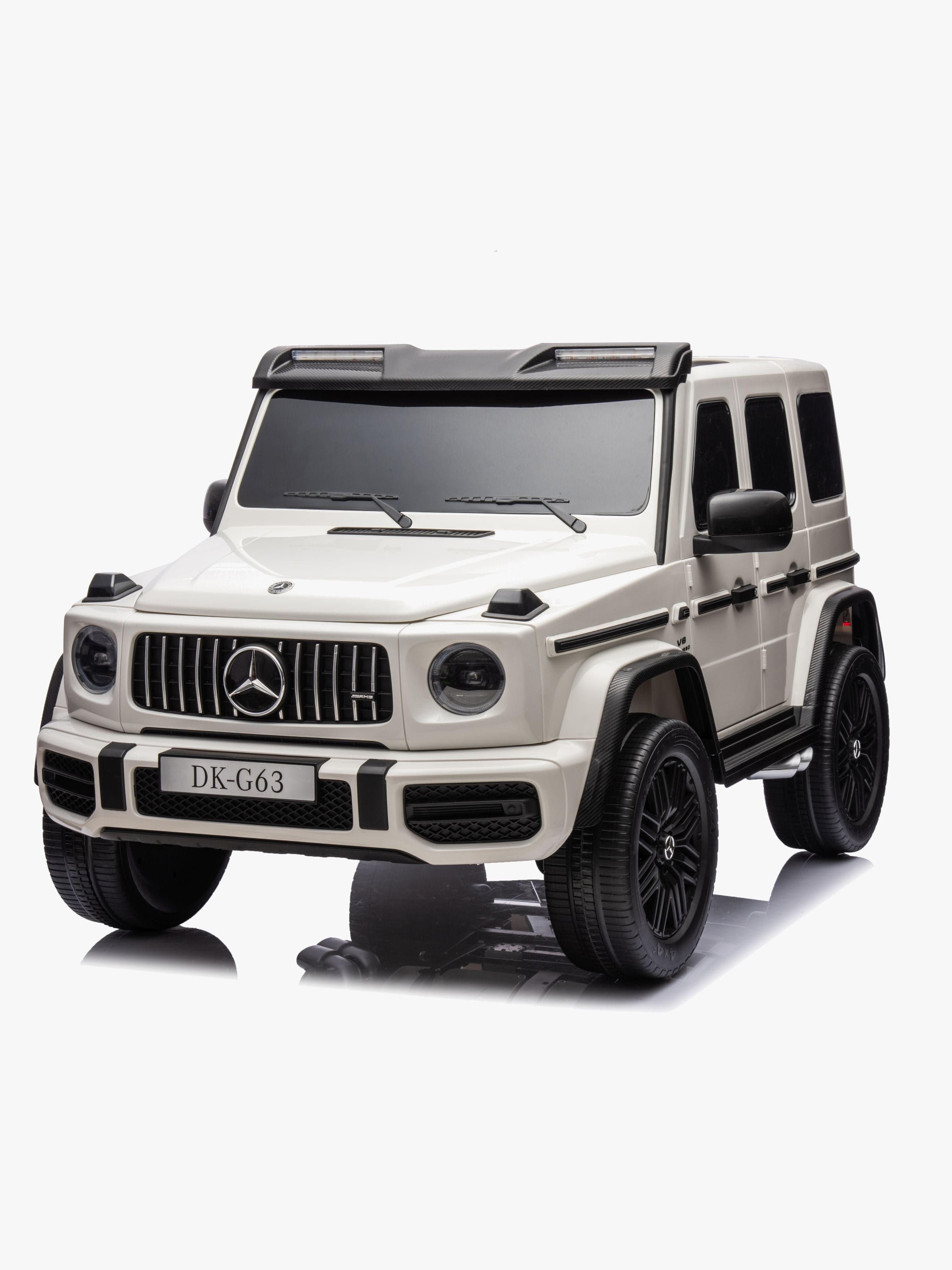 Mercedes Benz AMG G63 Sähköauto, Valkoinen