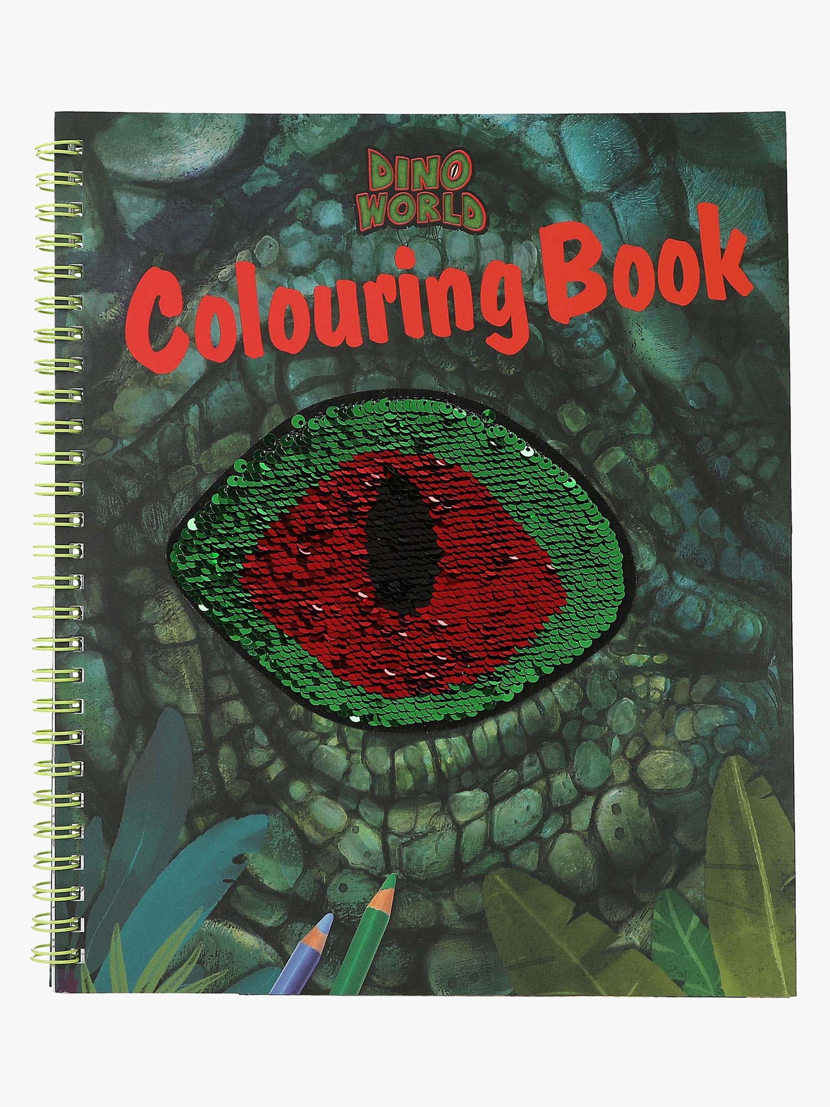Dino World Värityskirja + Paljetti Silmä