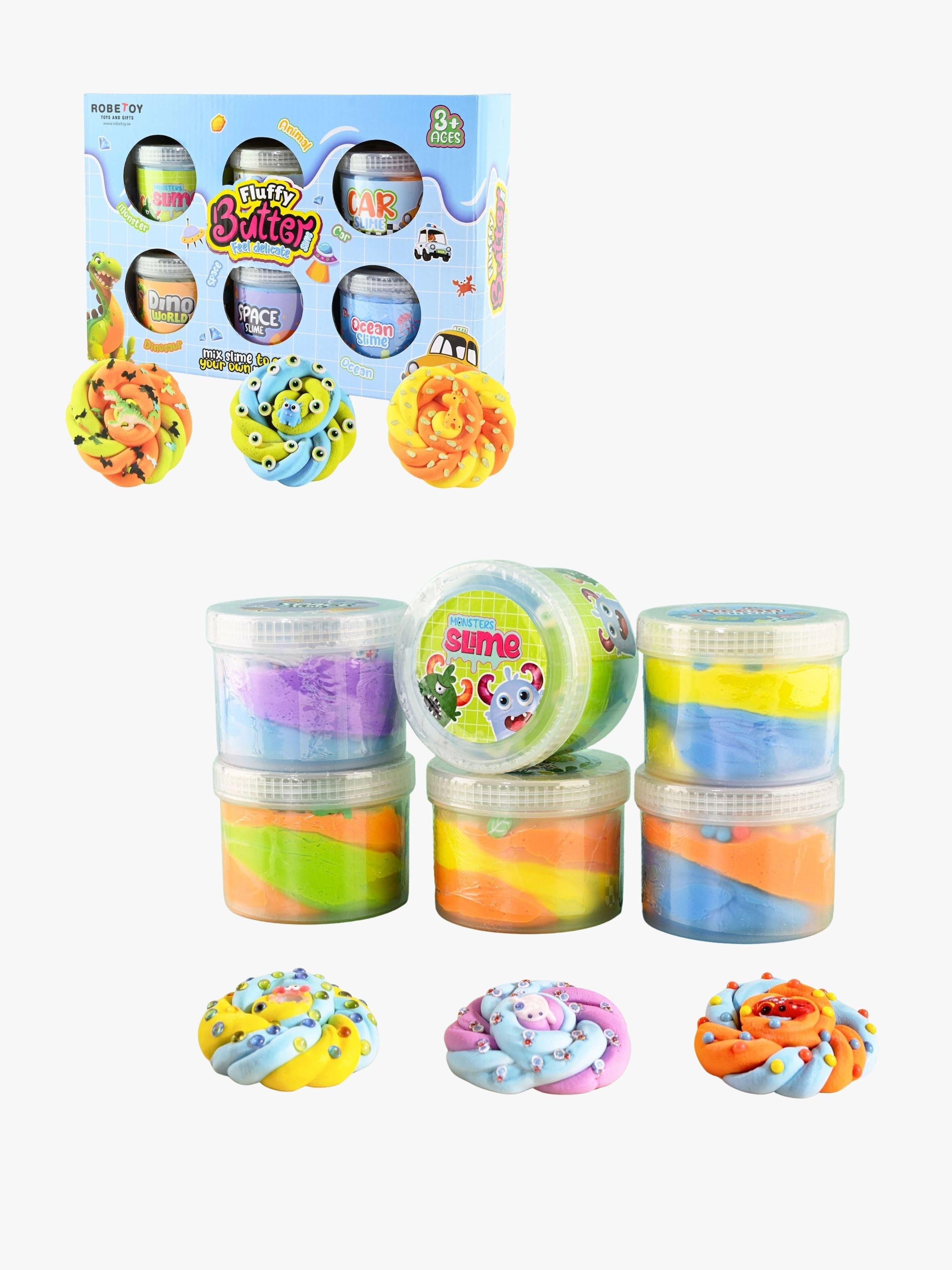Robetoy Slime 6-pack