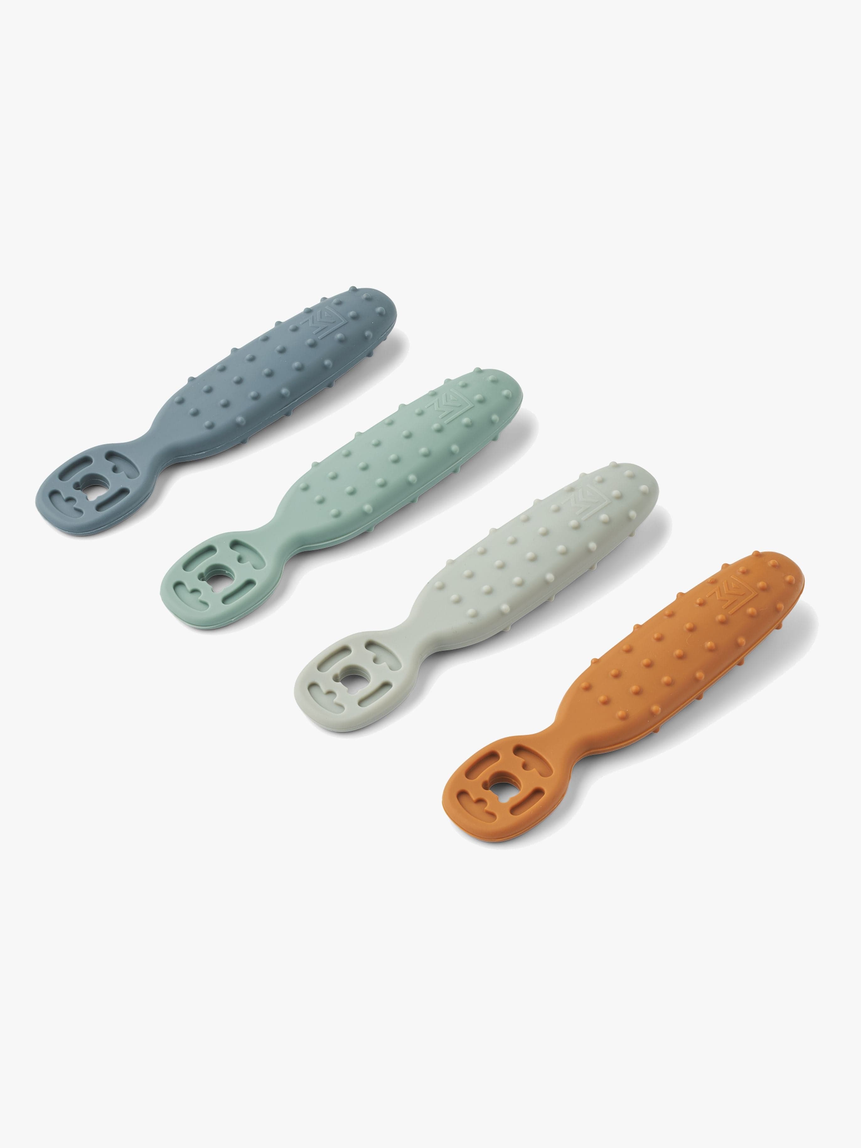 LIEWOOD Caelia Harjoittelulusikka 4-pack, Whale Blue Multi Mix